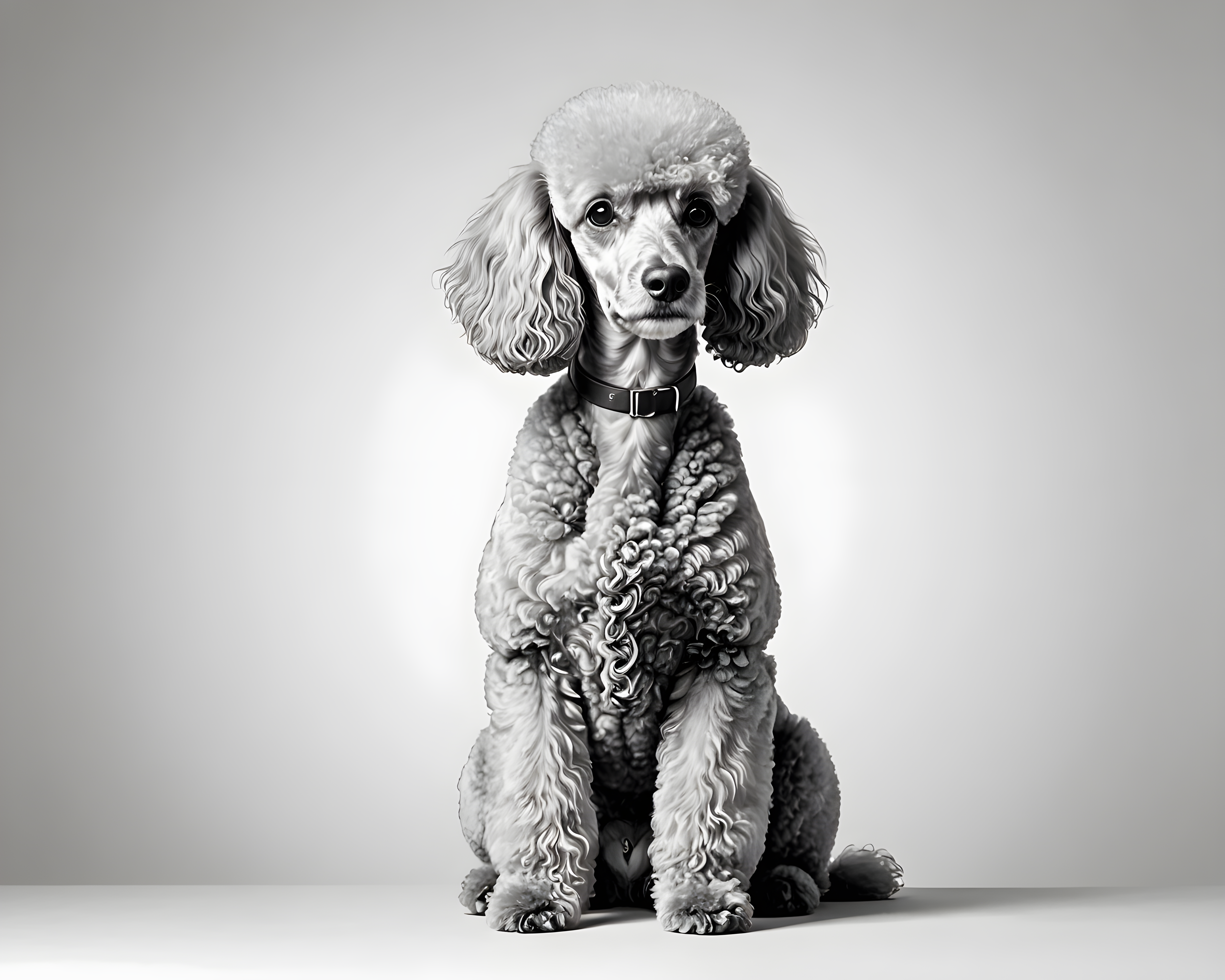 Flat Illustration Poodle — Minimalist Line Art (Motivational)