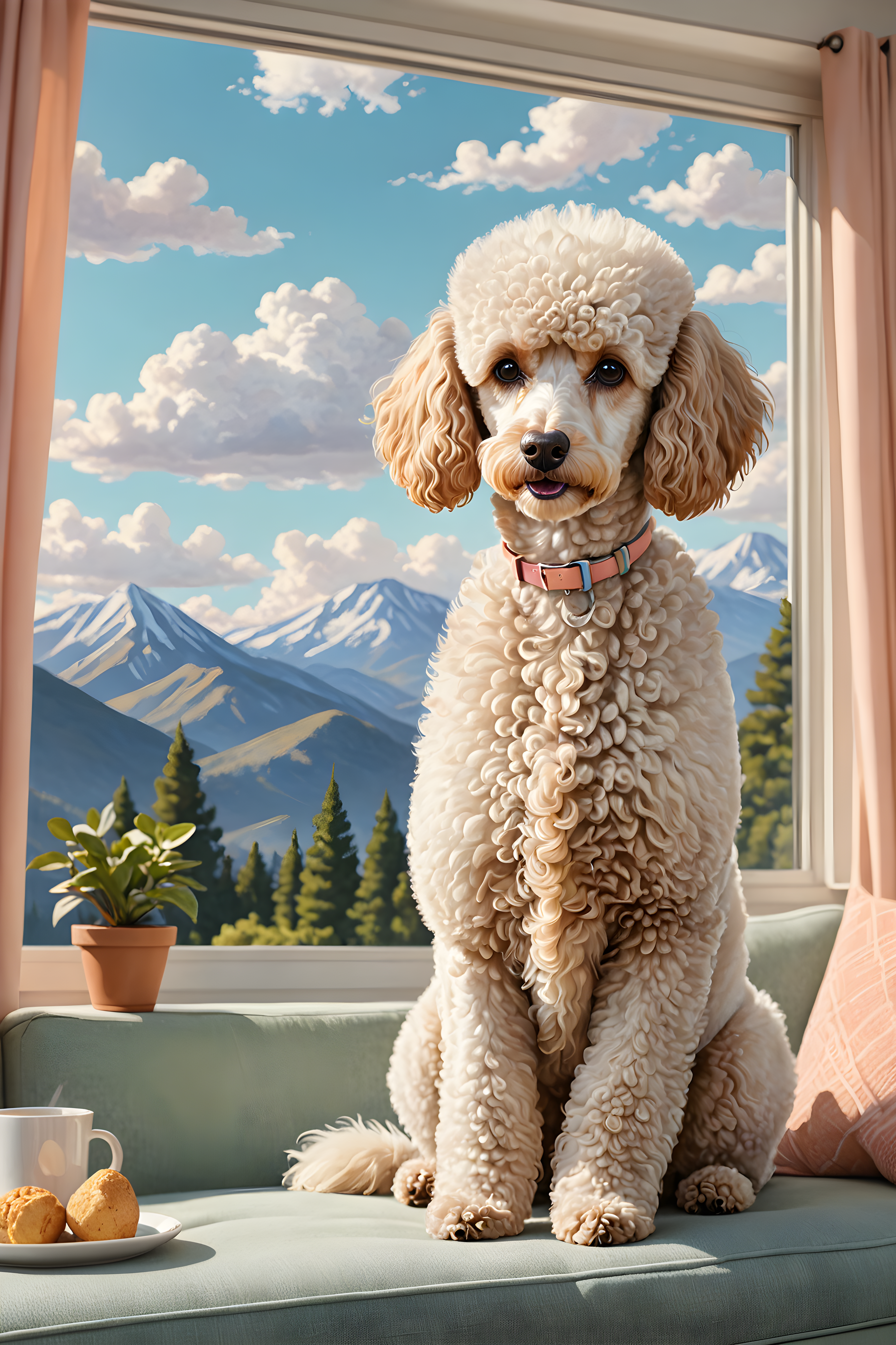 Flat Illustration Poodle — Nursery (Lifestyle)