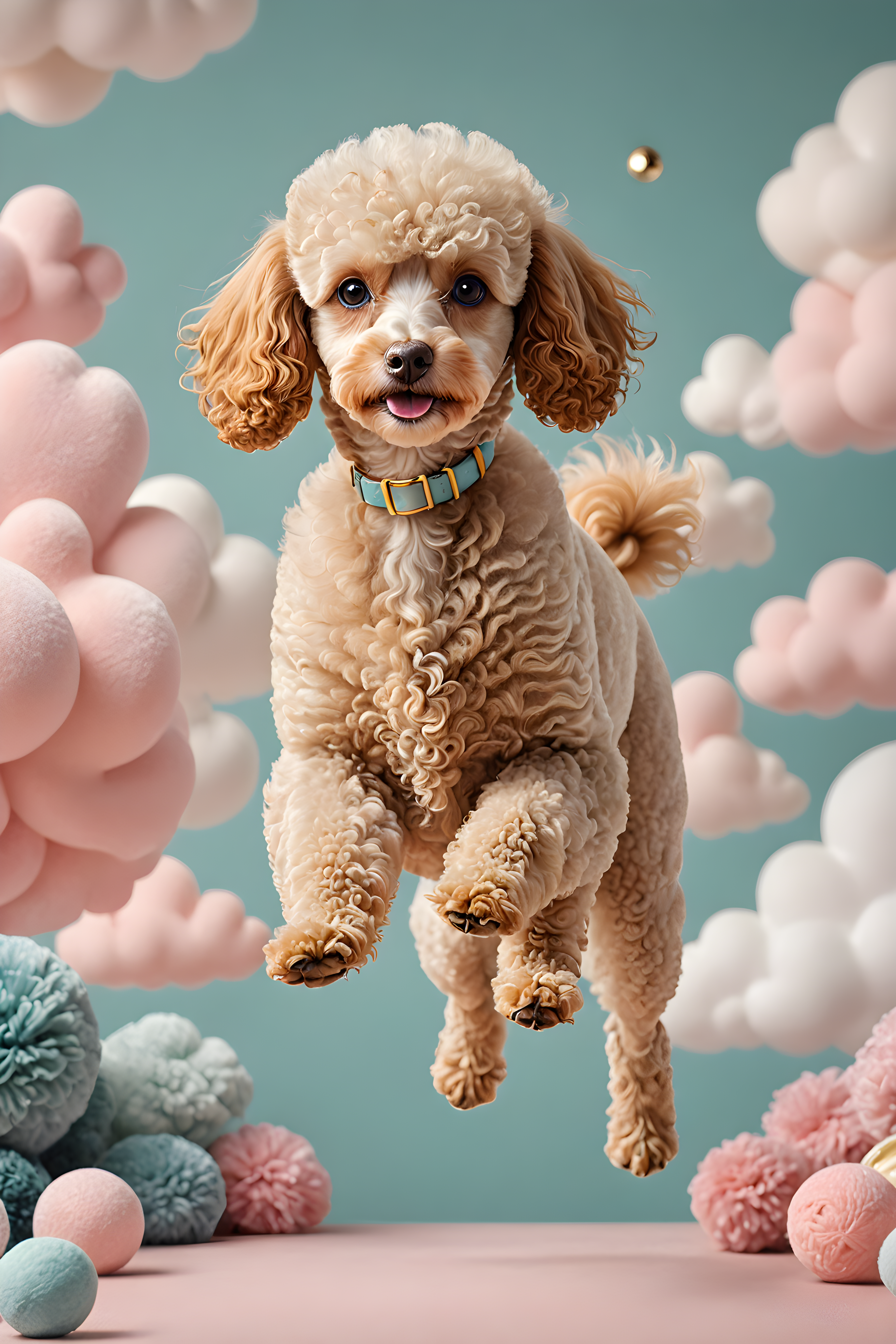 Flat Illustration Poodle — Nursery (Luxury)