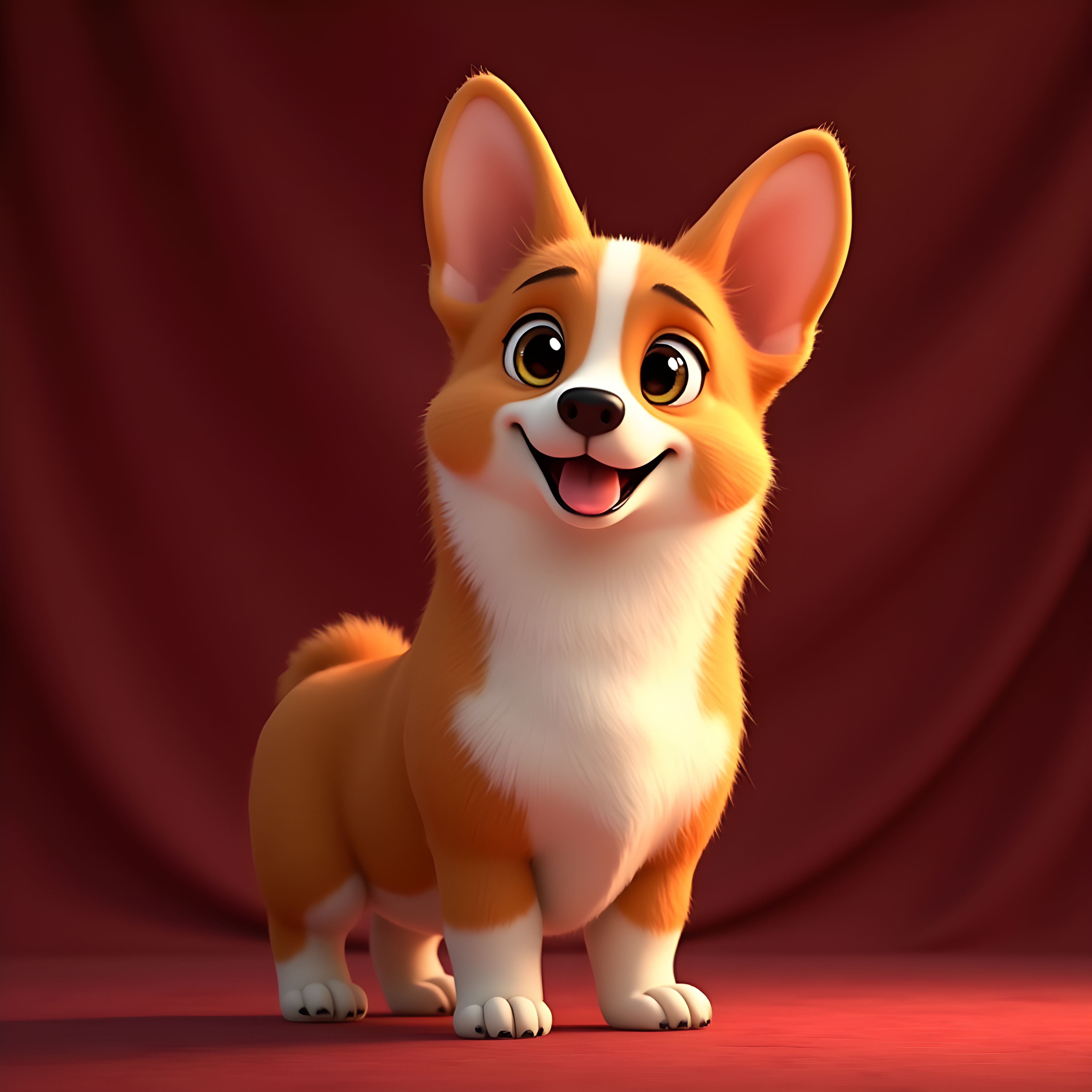 Pixar Style Corgi — Luxury (Romantic)