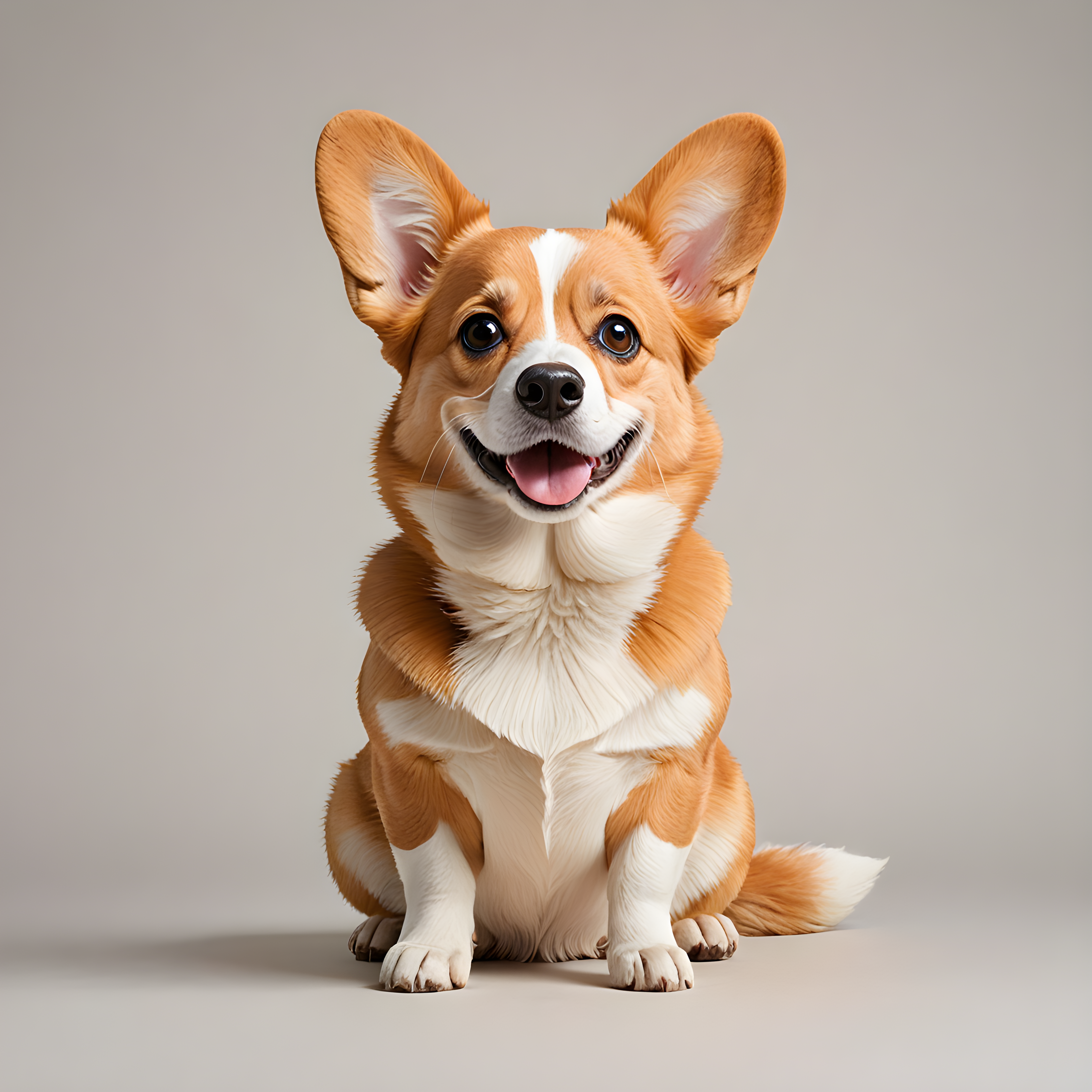 Pixar Style Corgi — Minimalist Line Art (Cute)