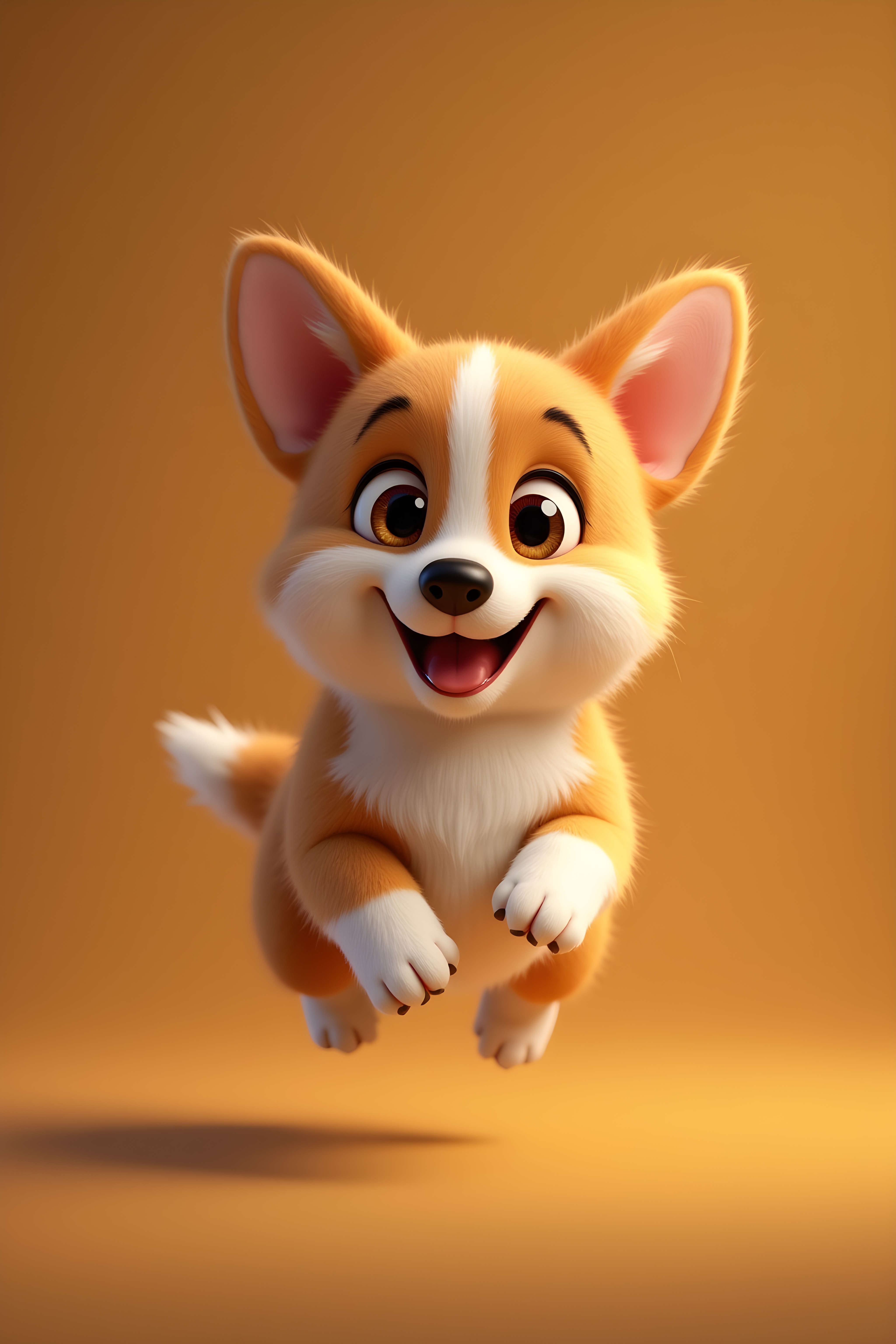 Pixar Style Corgi — Realistic (Romantic)