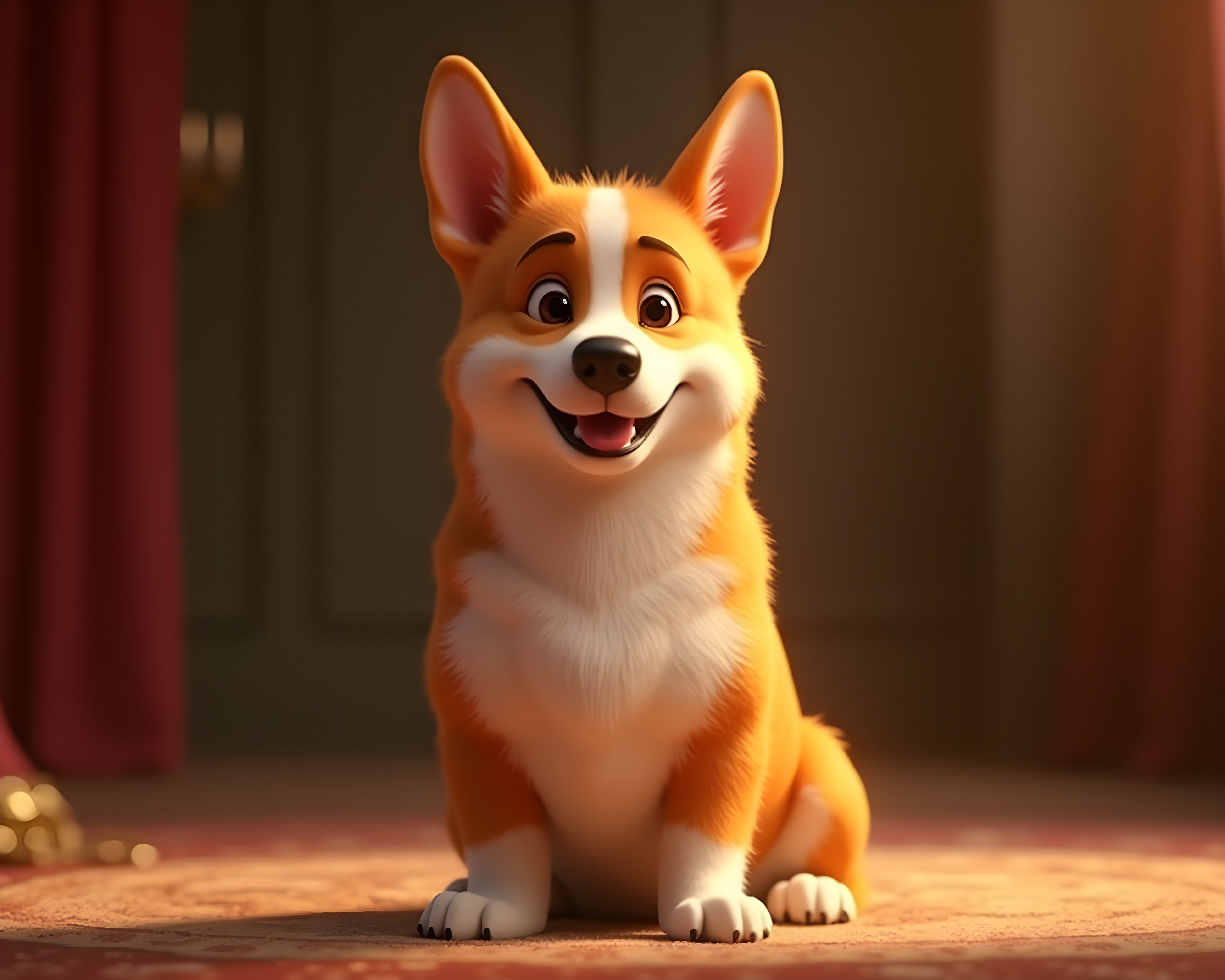 Pixar Style Corgi — 3D Render (Luxury)