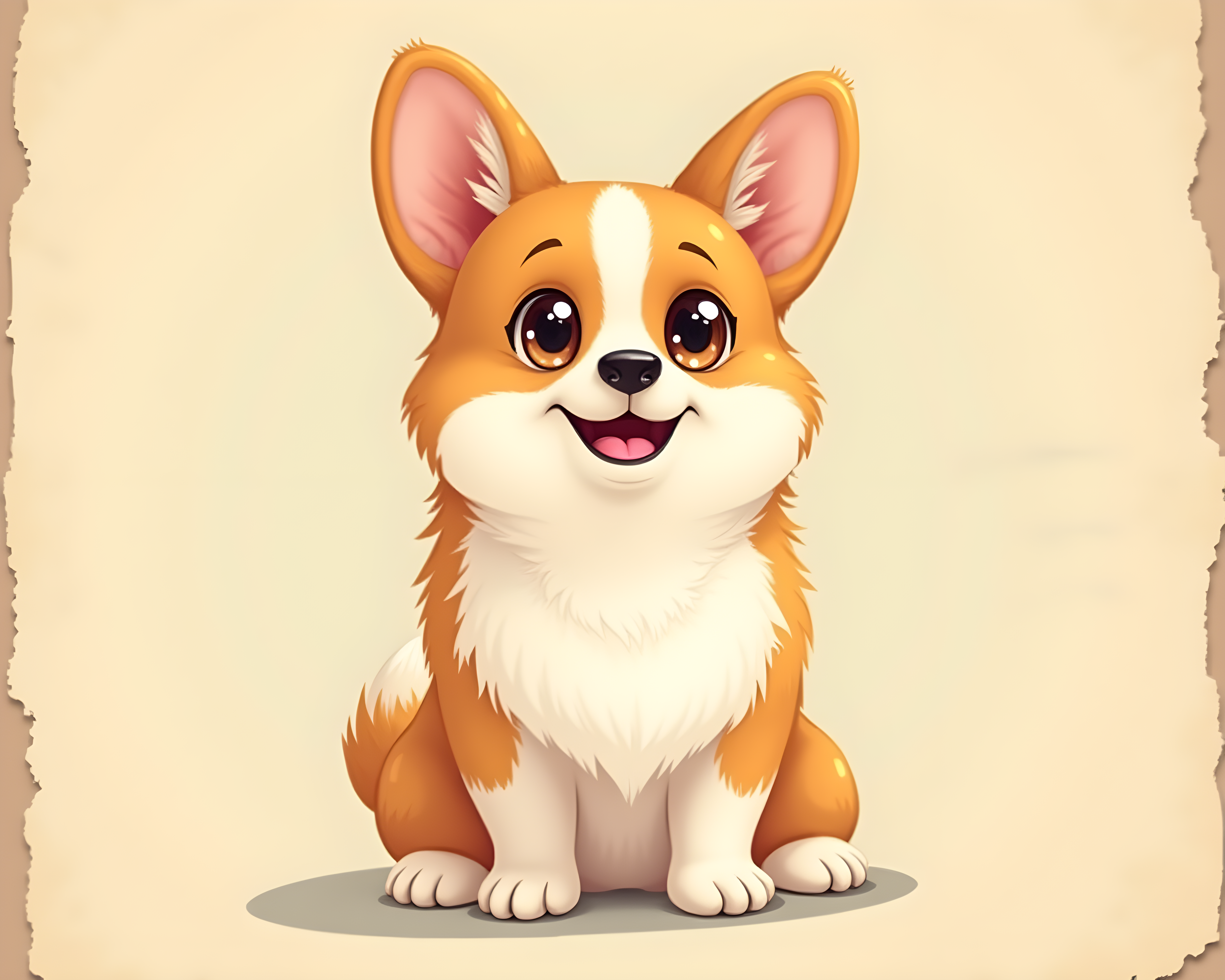 Pixar Style Corgi — Vintage Poster (Cute)