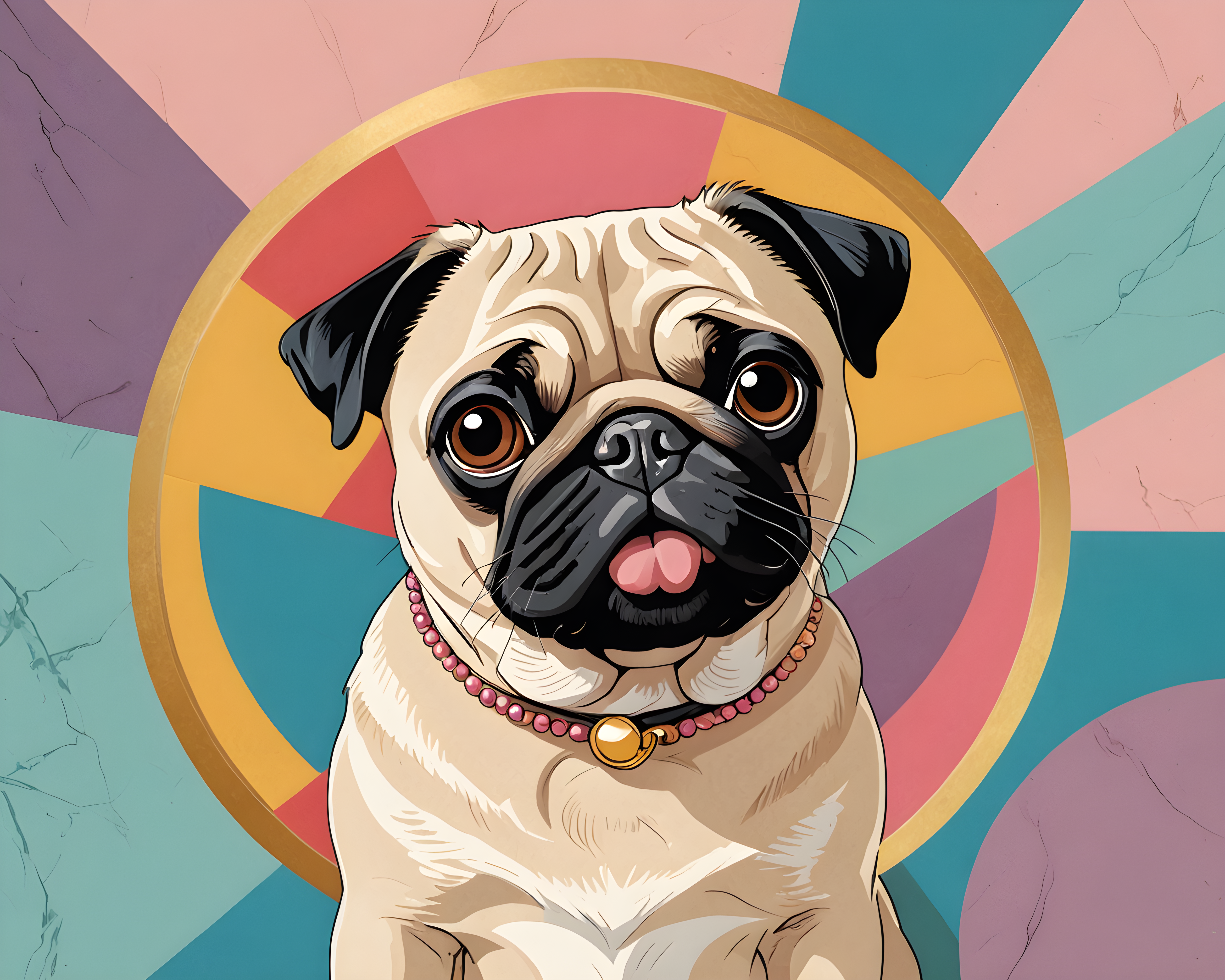 Pop Art Pug — Cartoon / Kawaii (Luxury)
