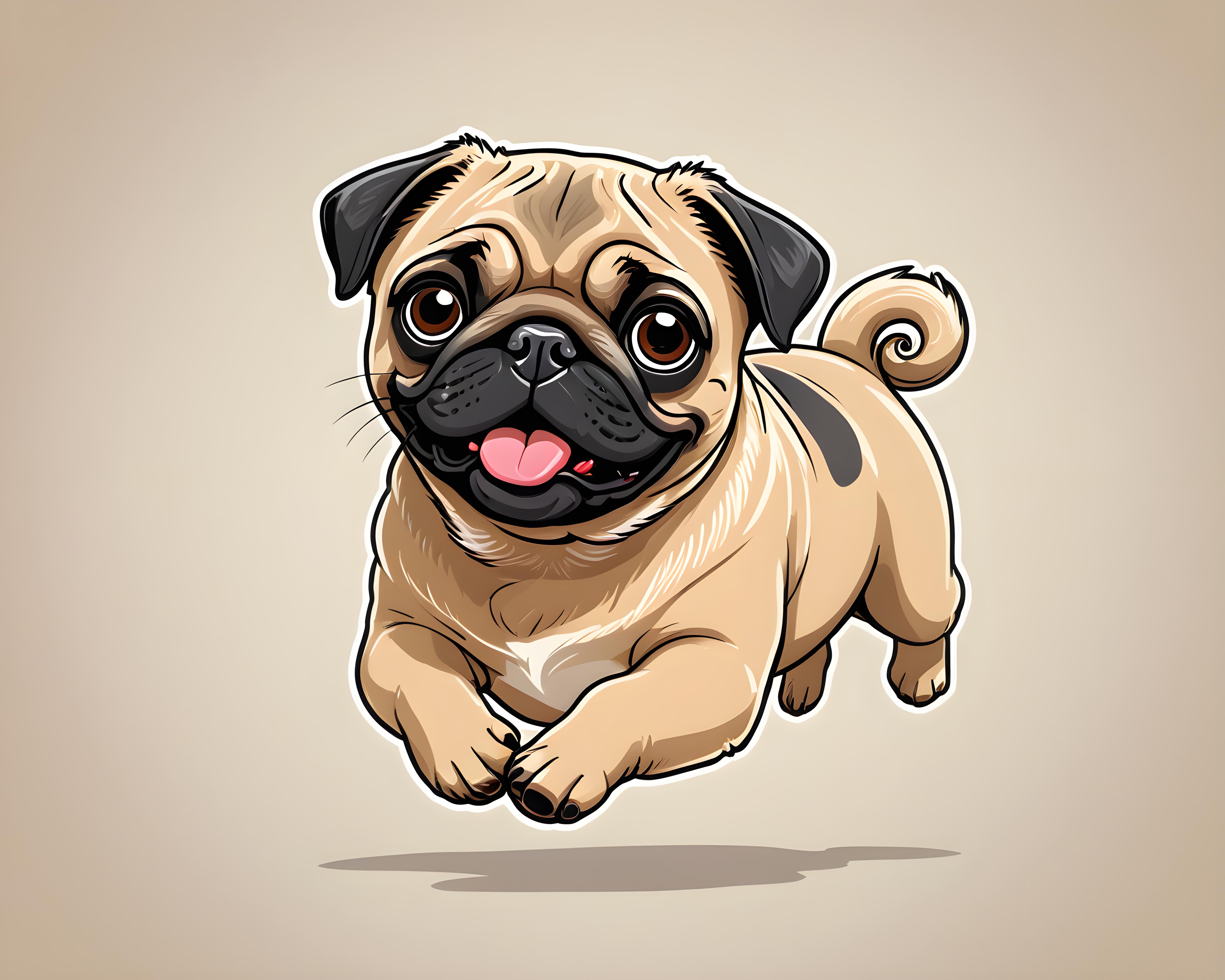 Pop Art Pug — Cartoon / Kawaii (Playful)
