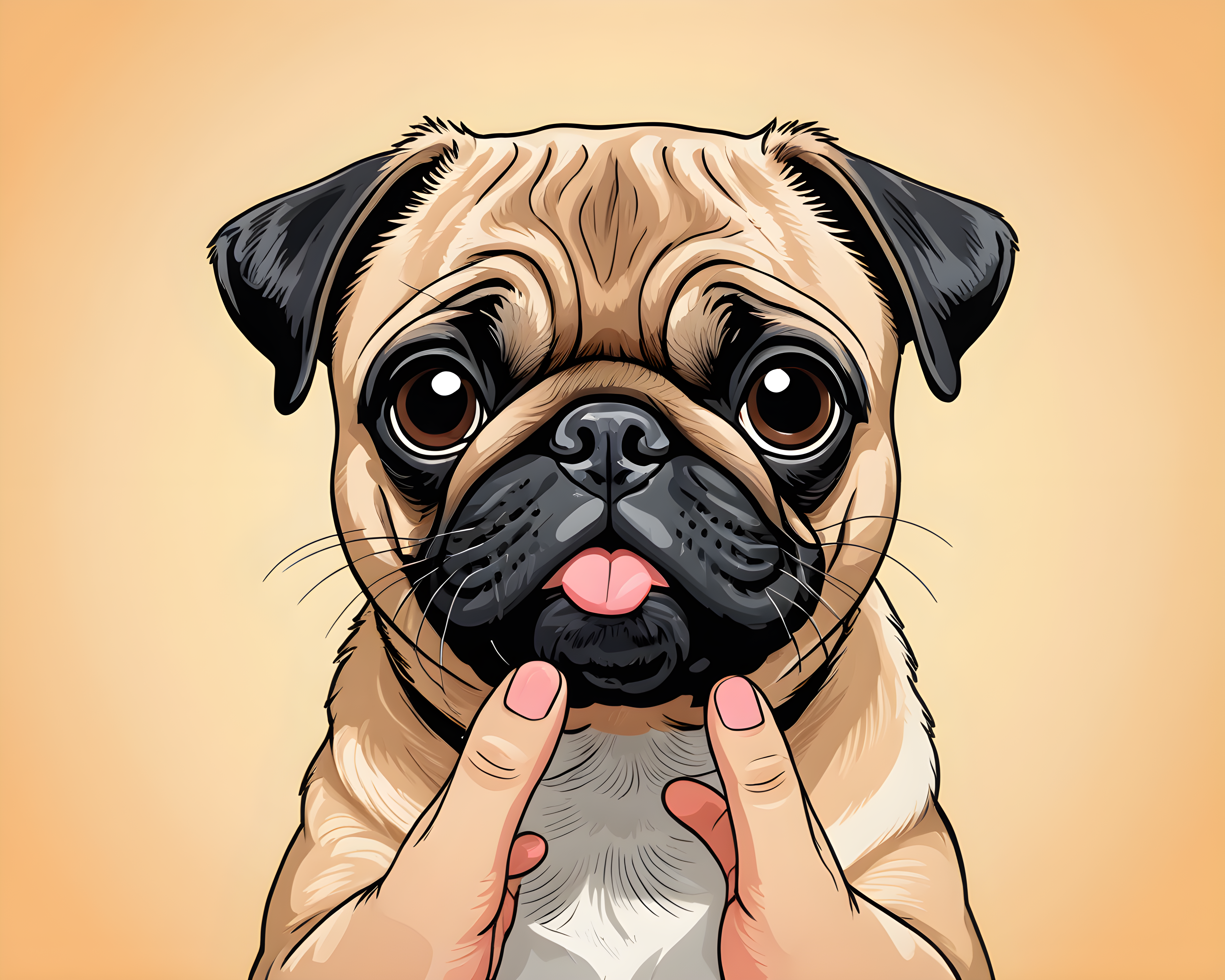Pop Art Pug — Funny (Cute)