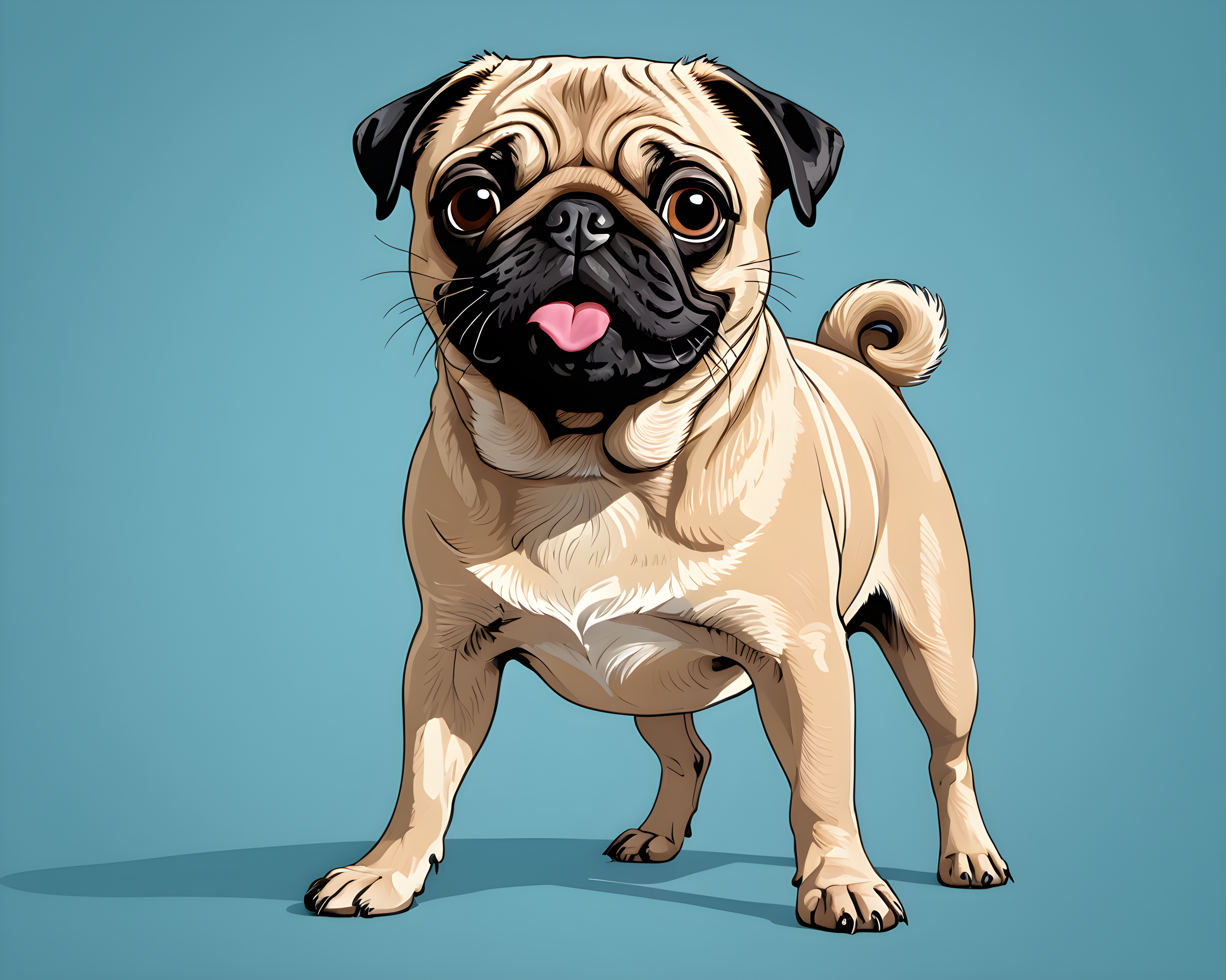 Pop Art Pug — Funny (Playful)