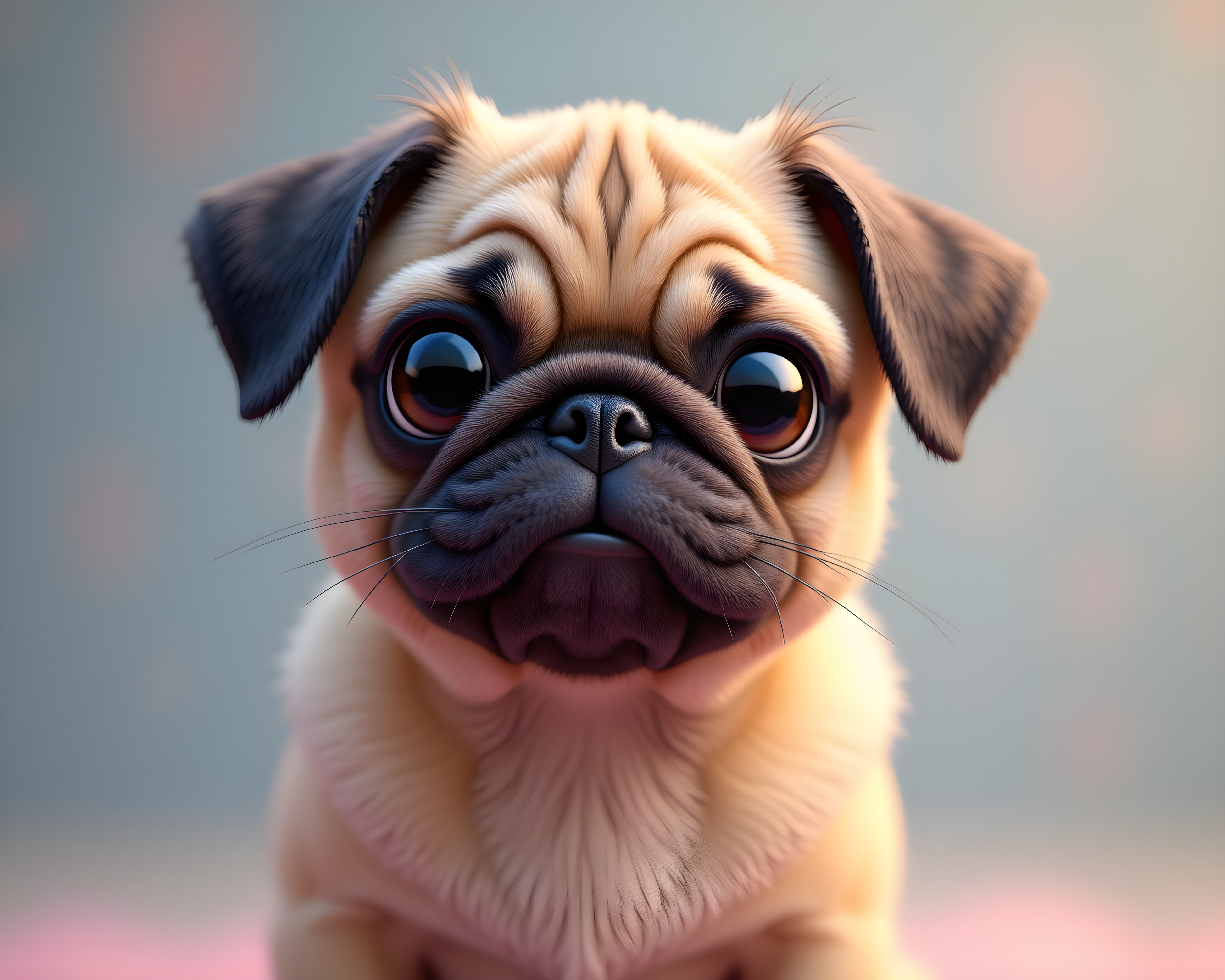 Pop Art Pug — Hyper-Realistic (Cute)