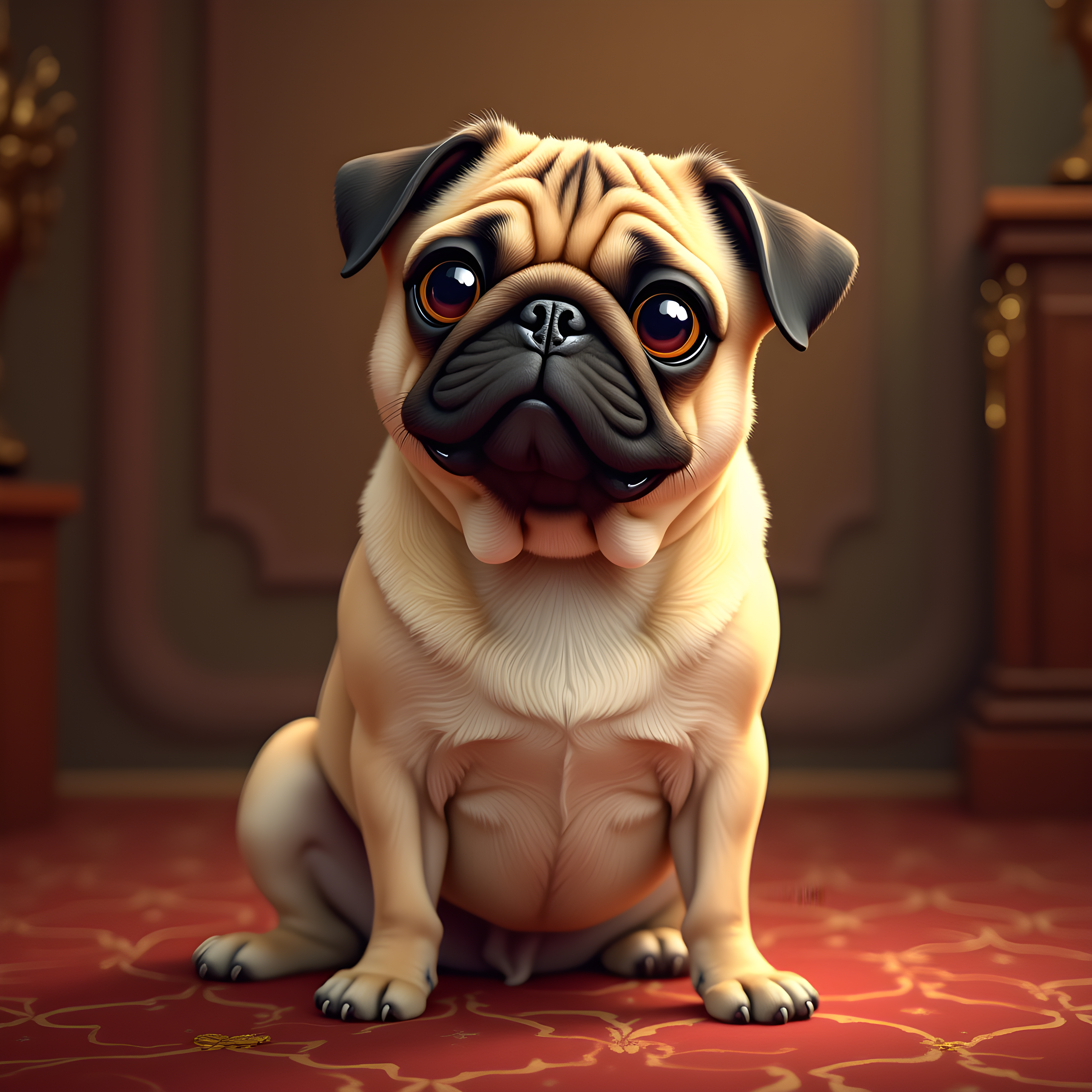 Pop Art Pug — Realistic (Luxury)