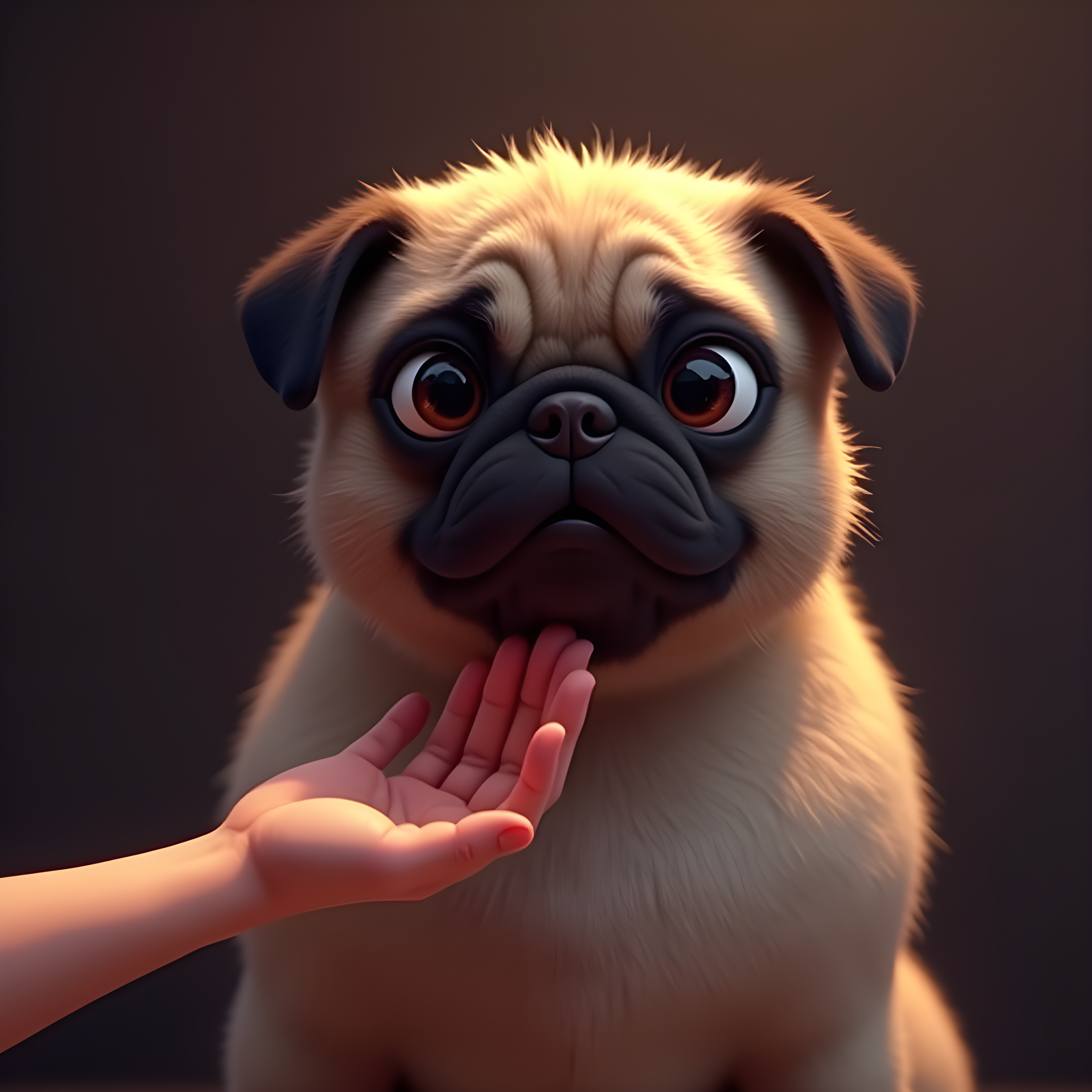 Pop Art Pug — 3D Render (Aesthetic)