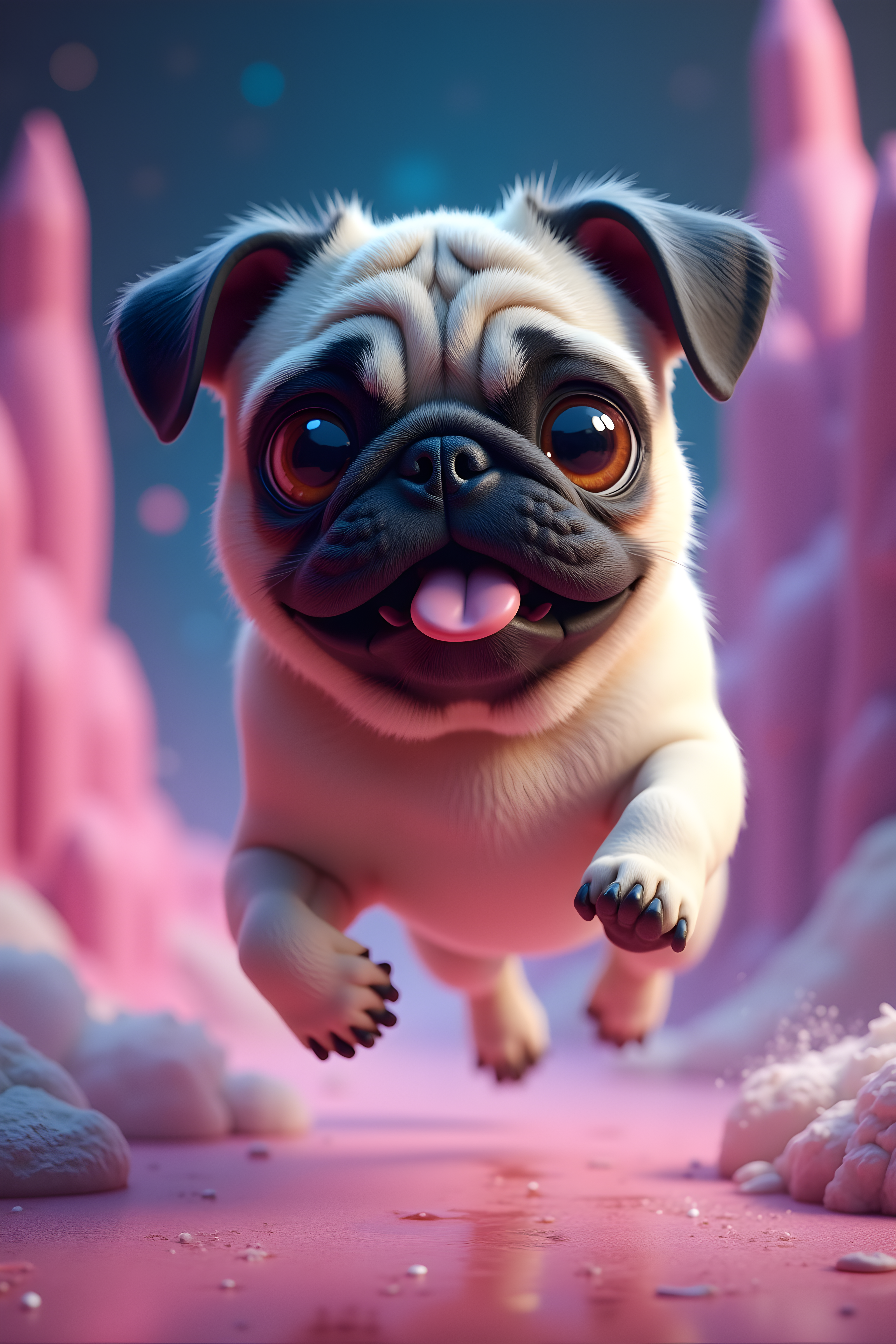 Pop Art Pug — 3D Render (Fantasy)