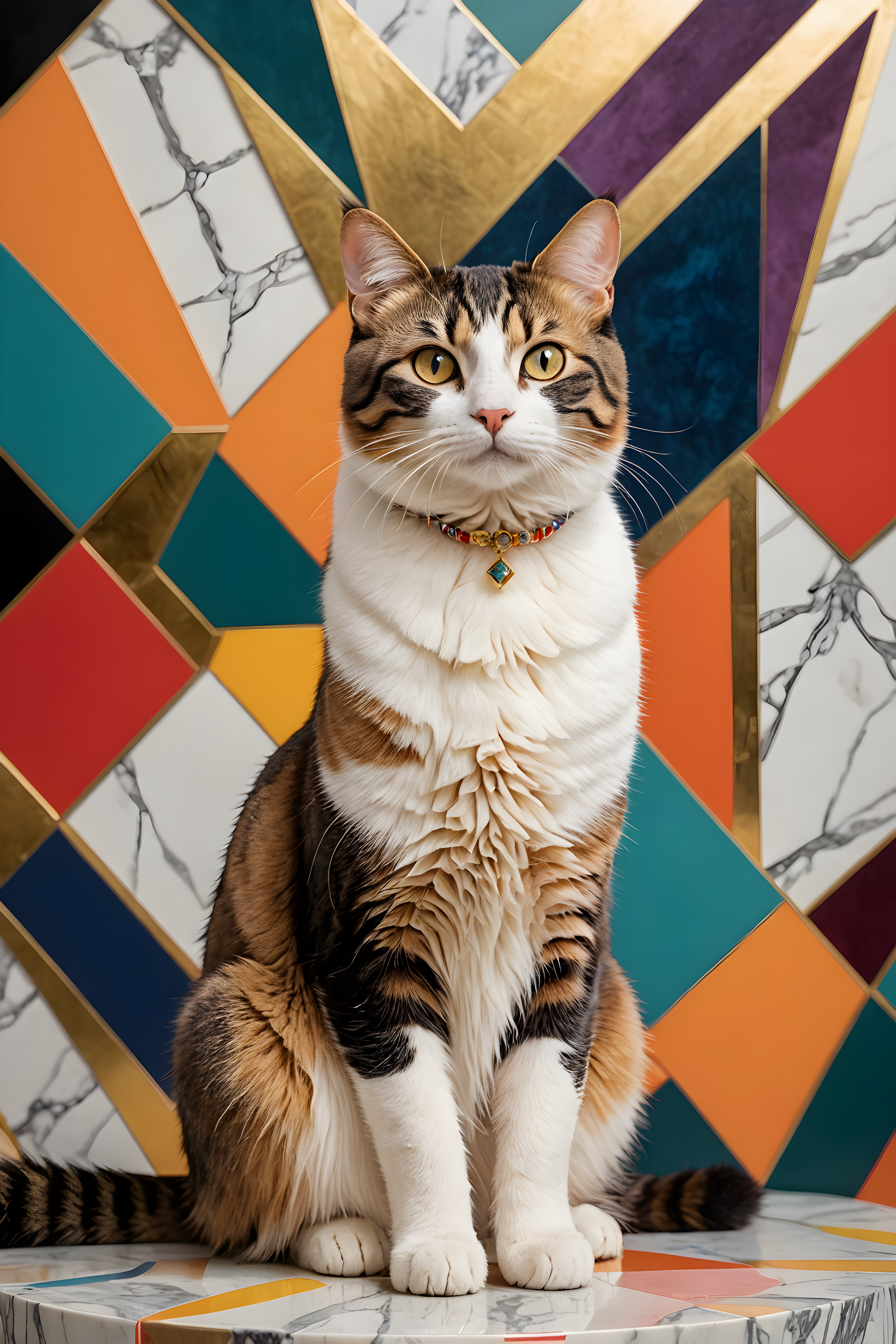 Studio Ghibli Cat — Abstract (Luxury)