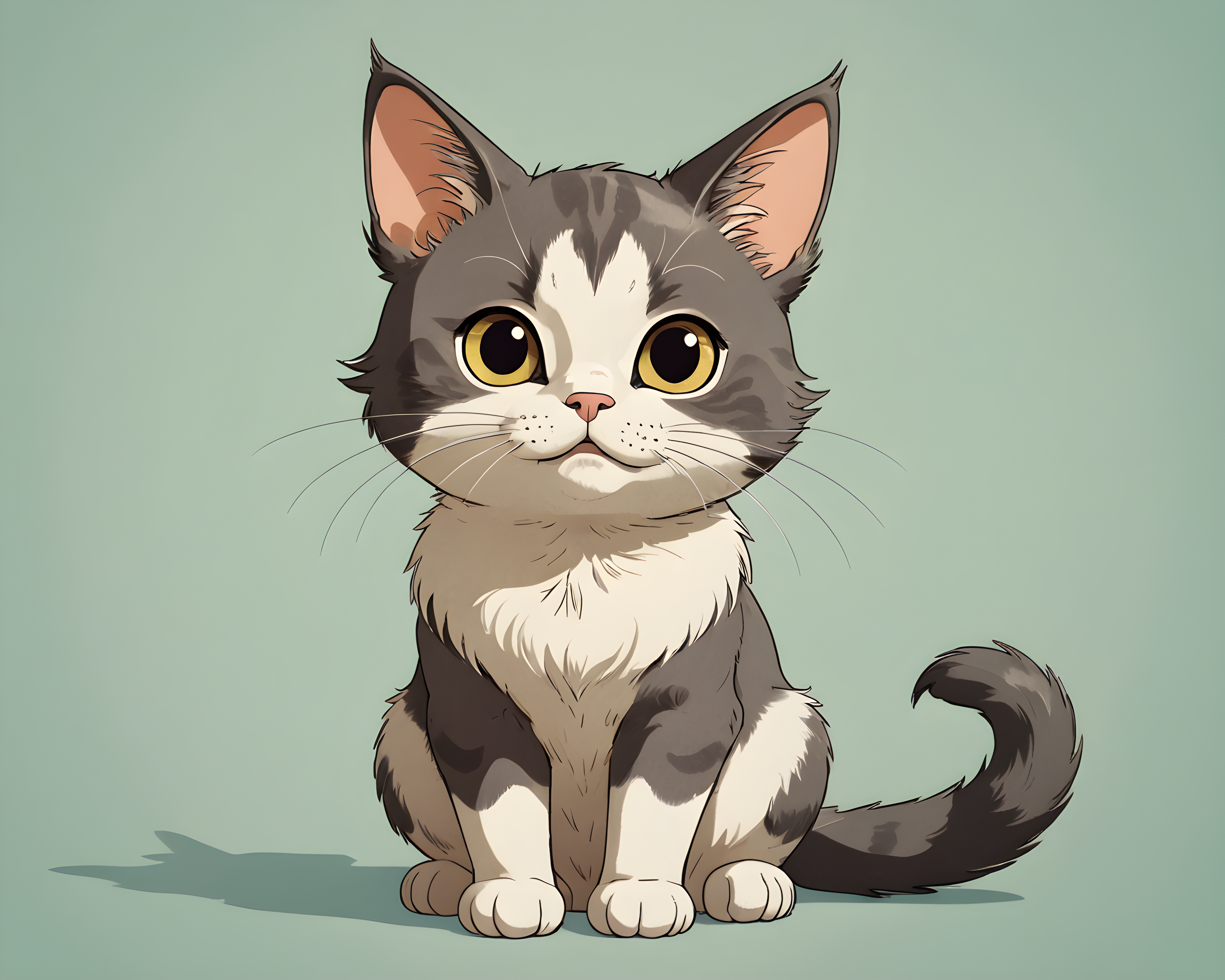 Studio Ghibli Cat — Cartoon / Kawaii (Emotional)