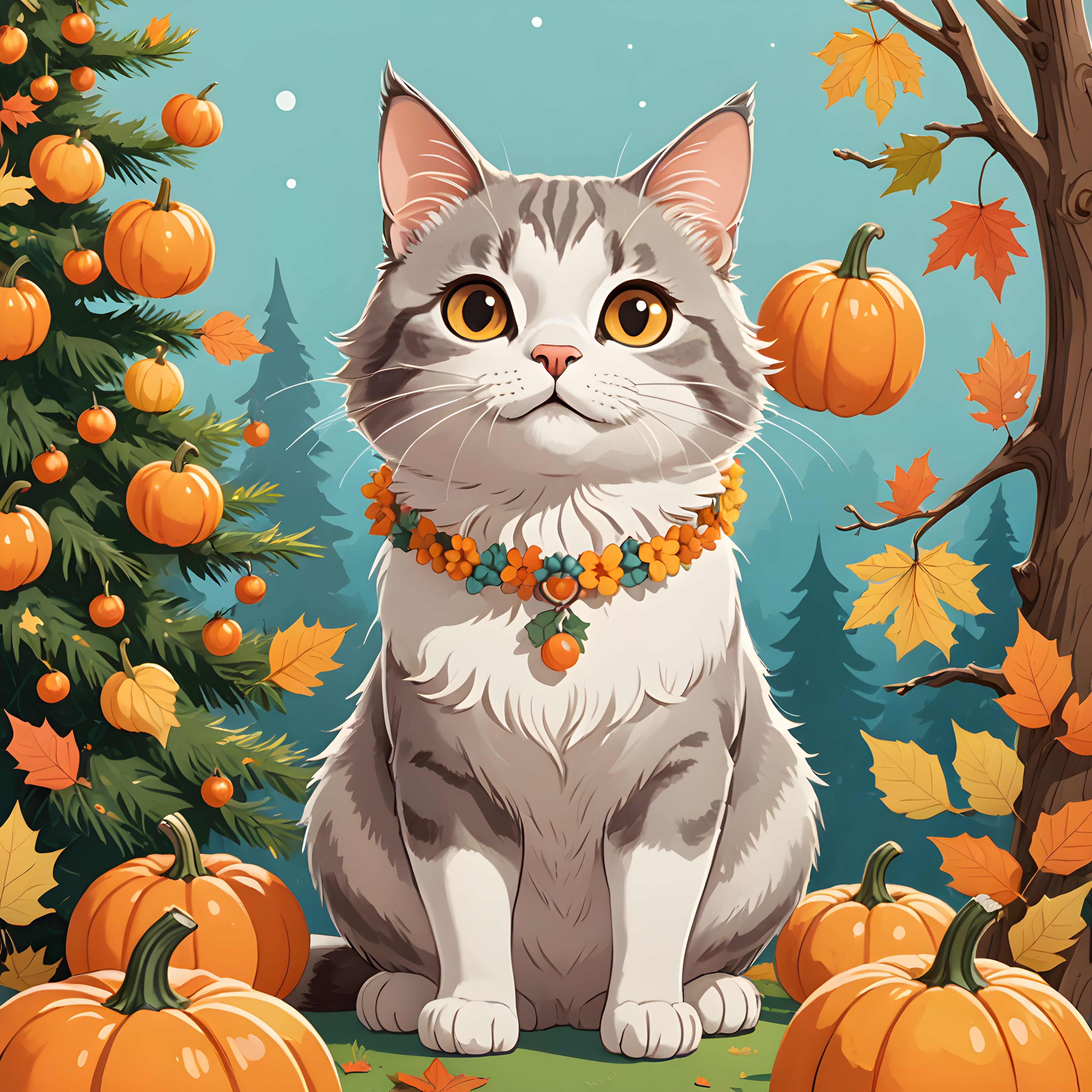 Studio Ghibli Cat — Cartoon / Kawaii (Seasonal)