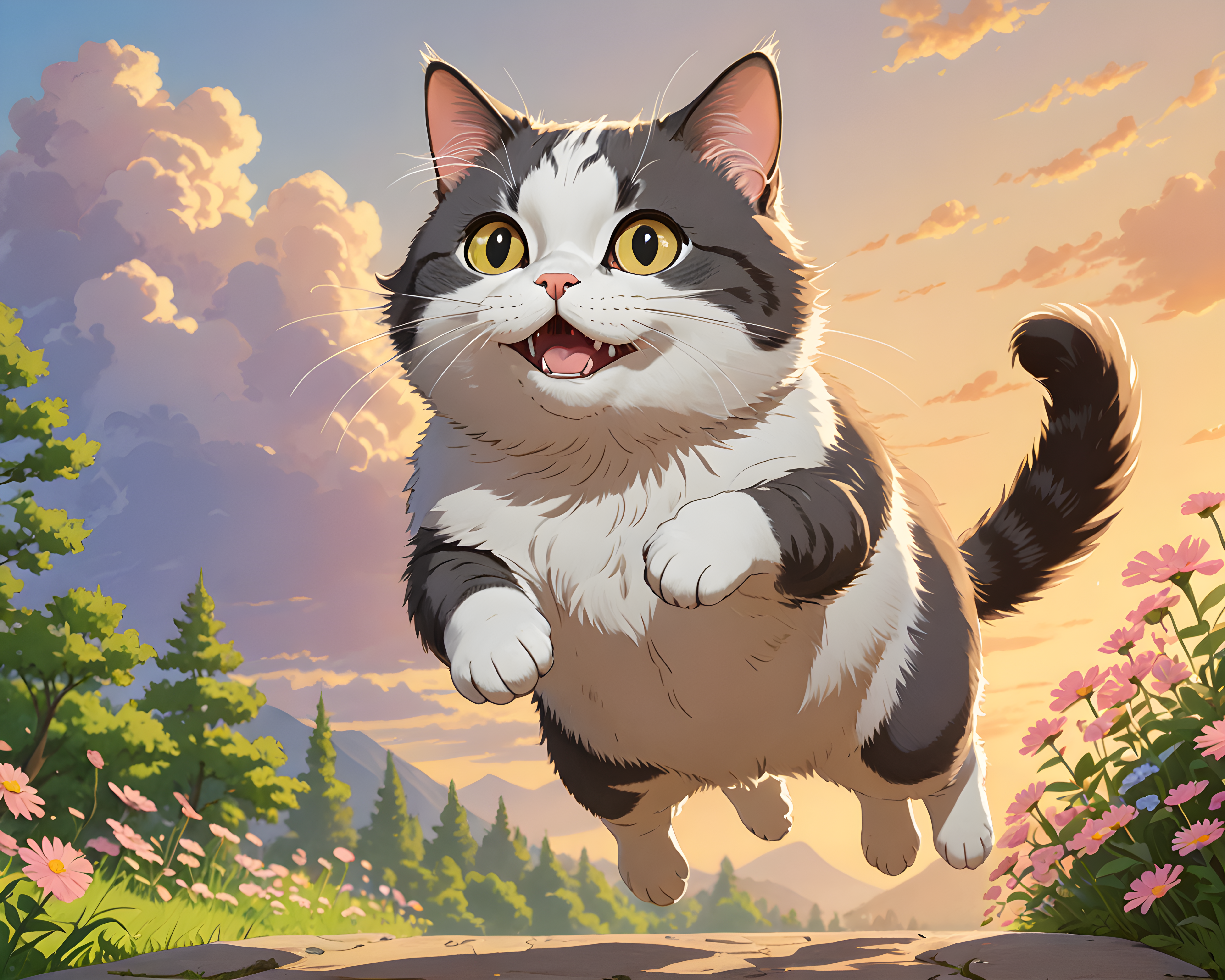 Studio Ghibli Cat — Funny (Romantic)