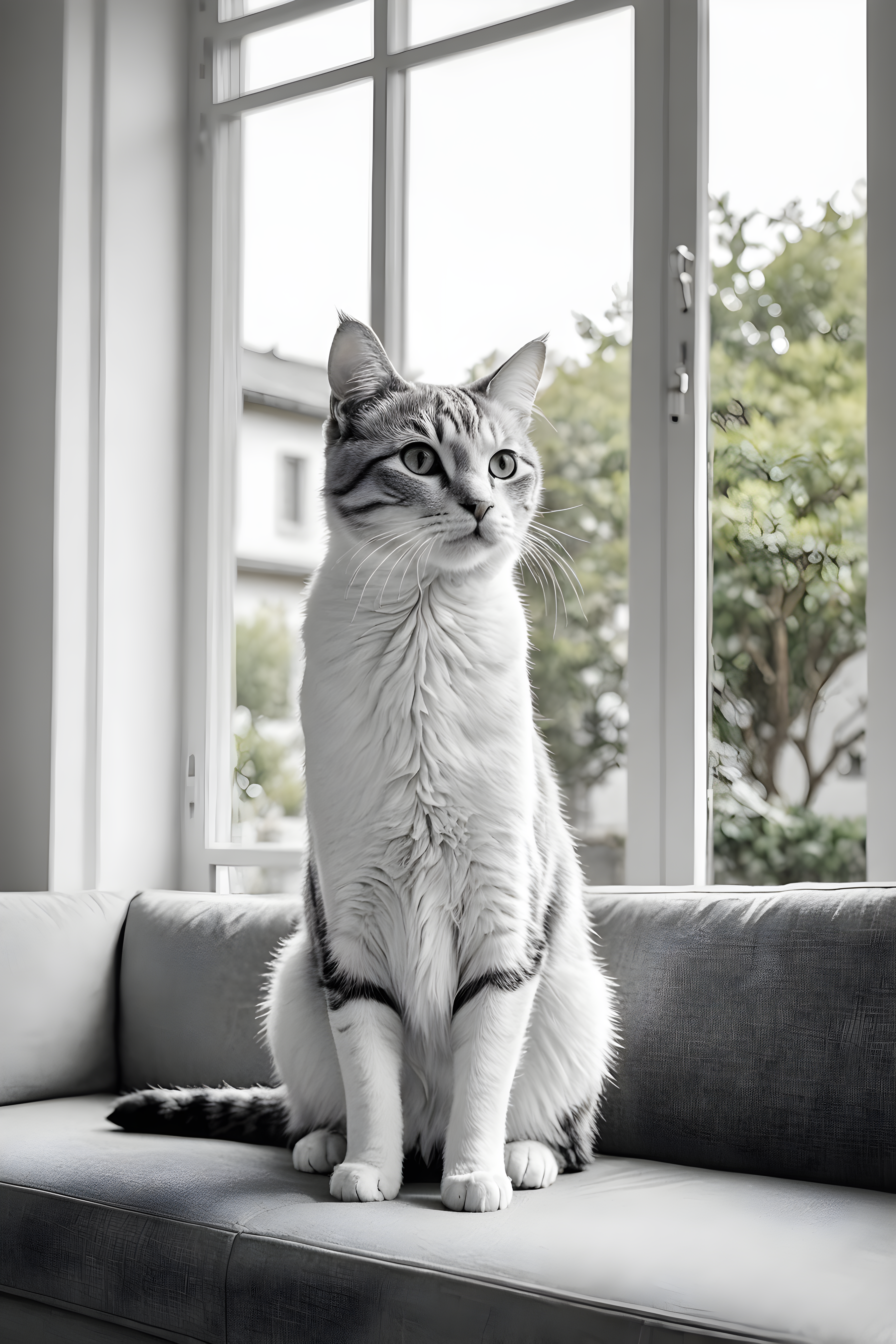 Studio Ghibli Cat — Minimalist Line Art (Lifestyle)