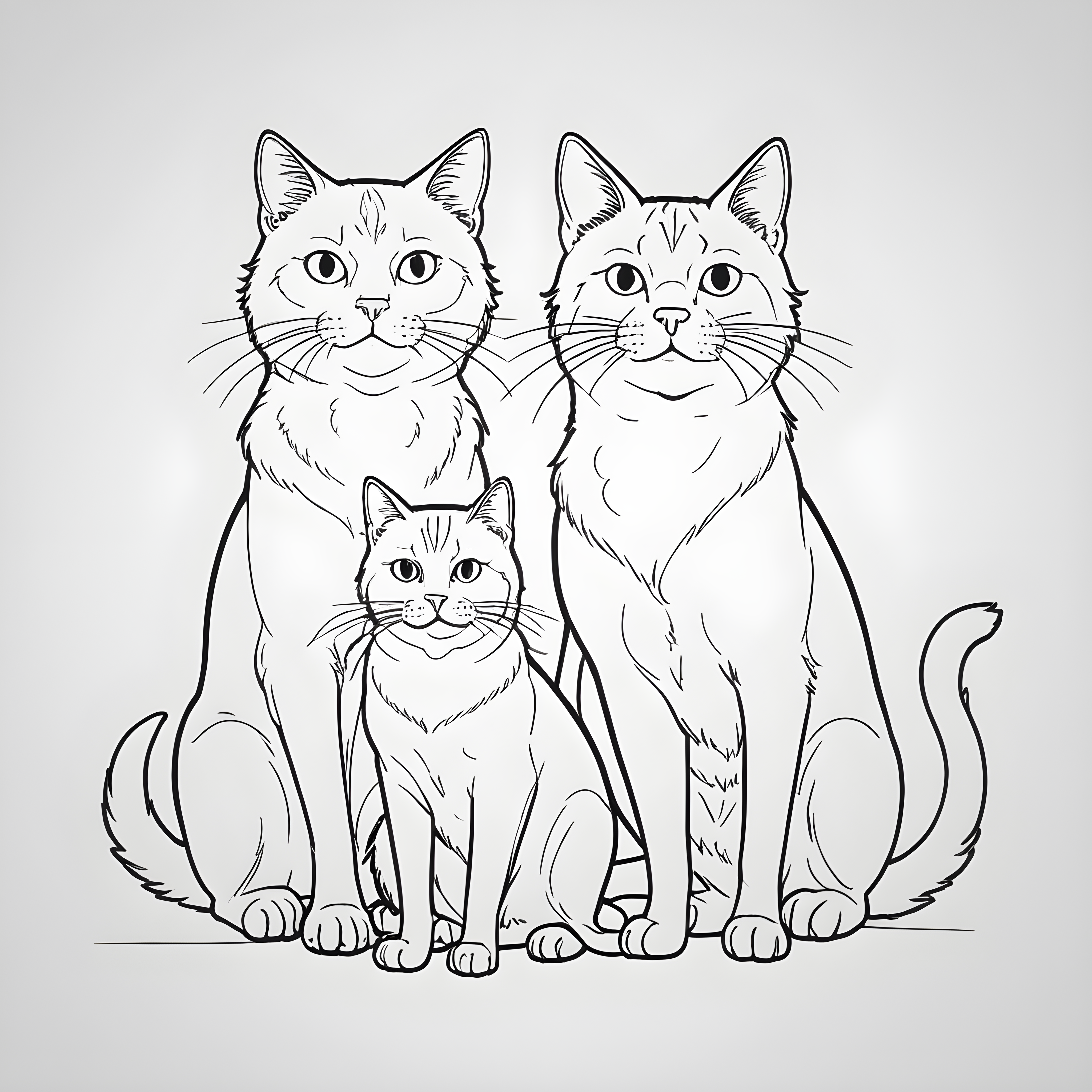 Studio Ghibli Cat — Minimalist Line Art (Playful)