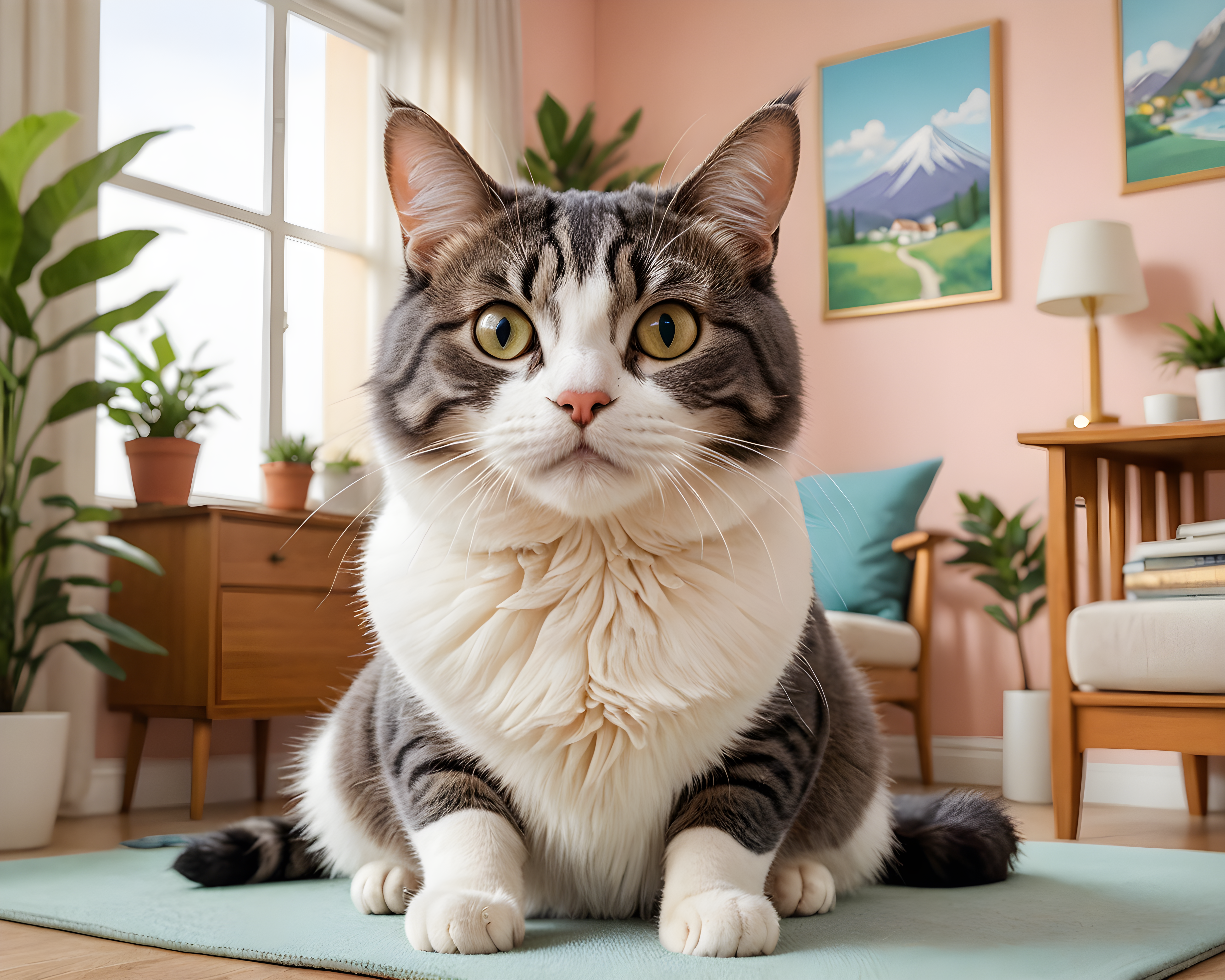 Studio Ghibli Cat — Modern Aesthetic (Funny)