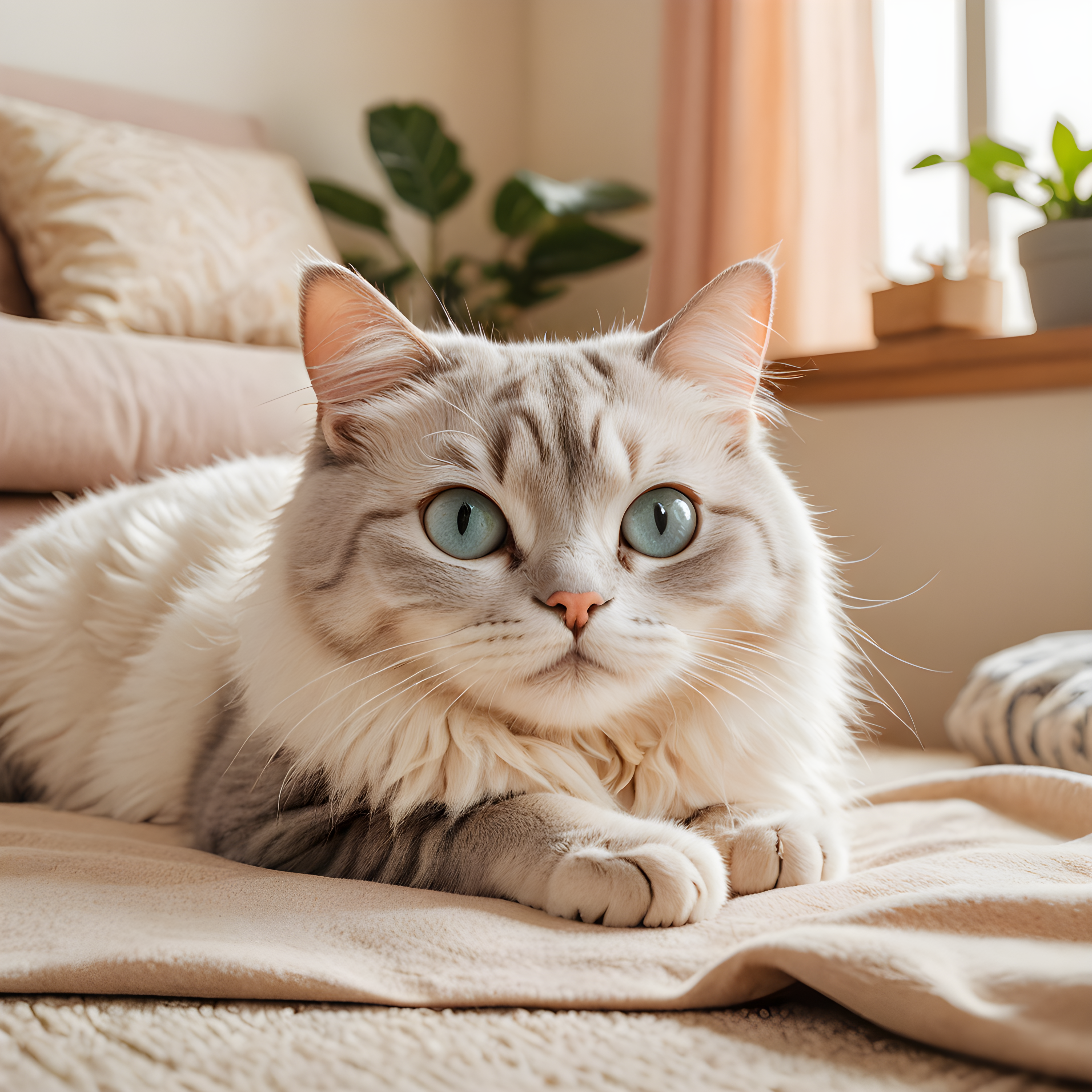 Studio Ghibli Cat — Modern Aesthetic (Sleepy)