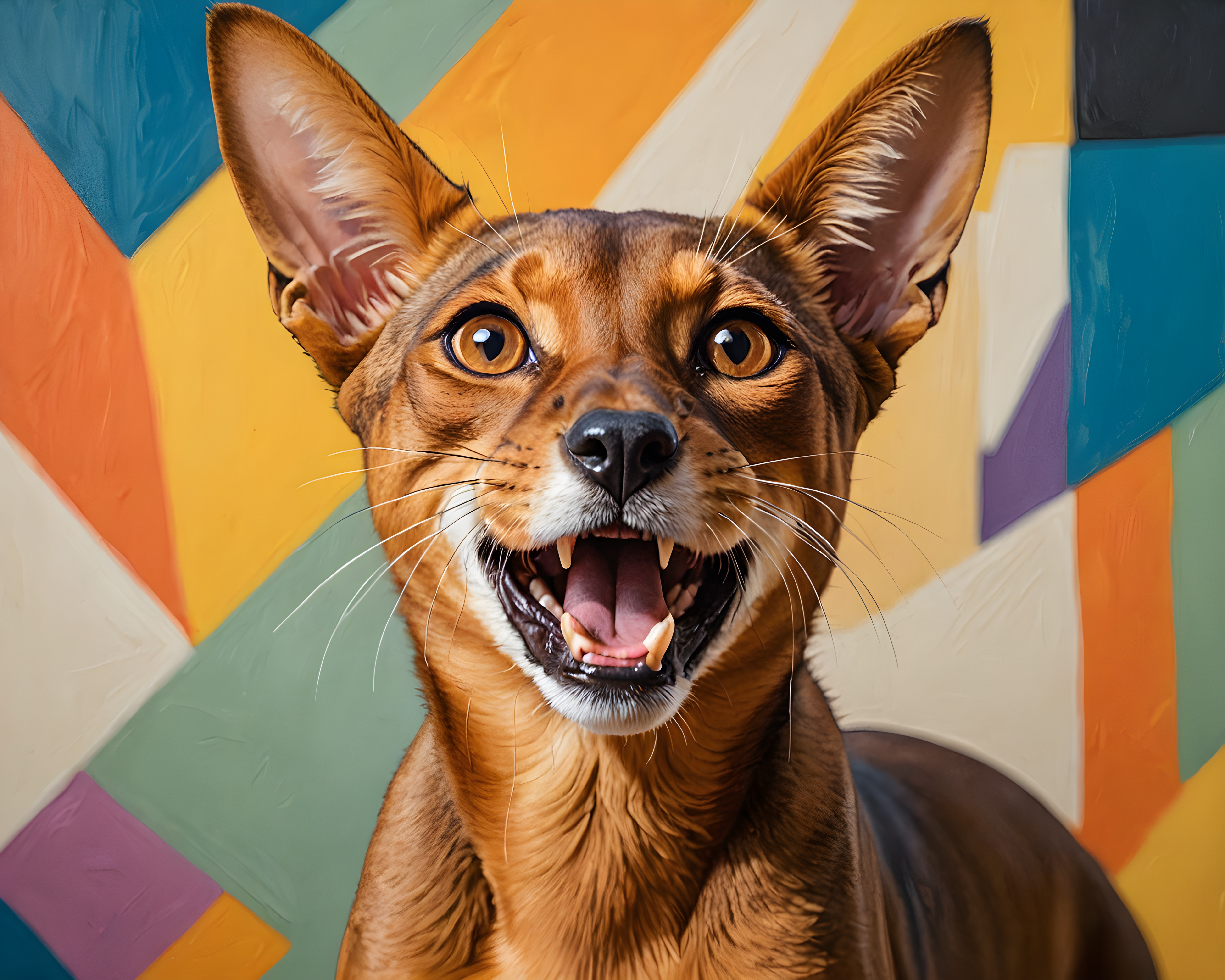 Abyssinian — Abstract (Happy)