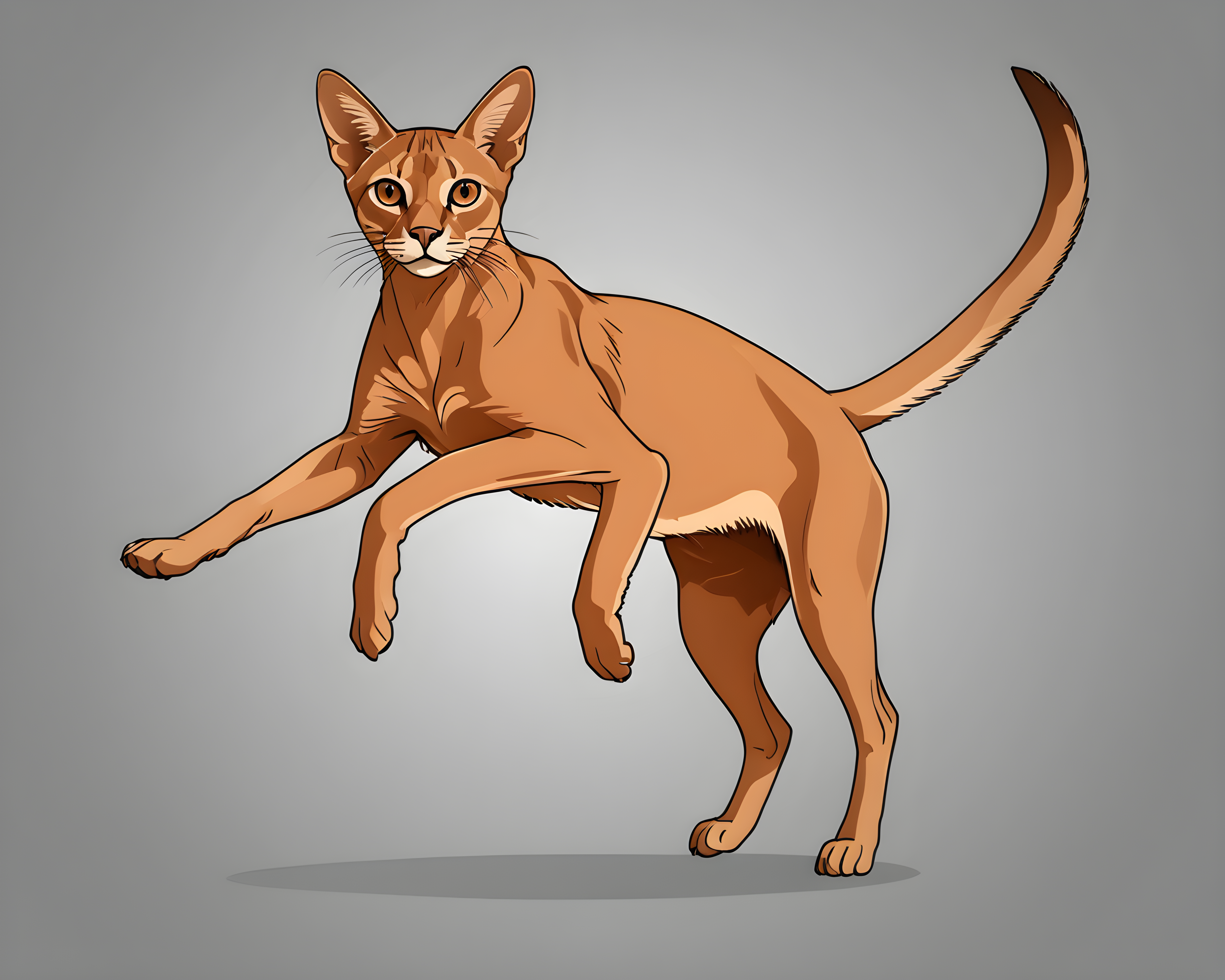 Abyssinian — Line Art (Aesthetic)