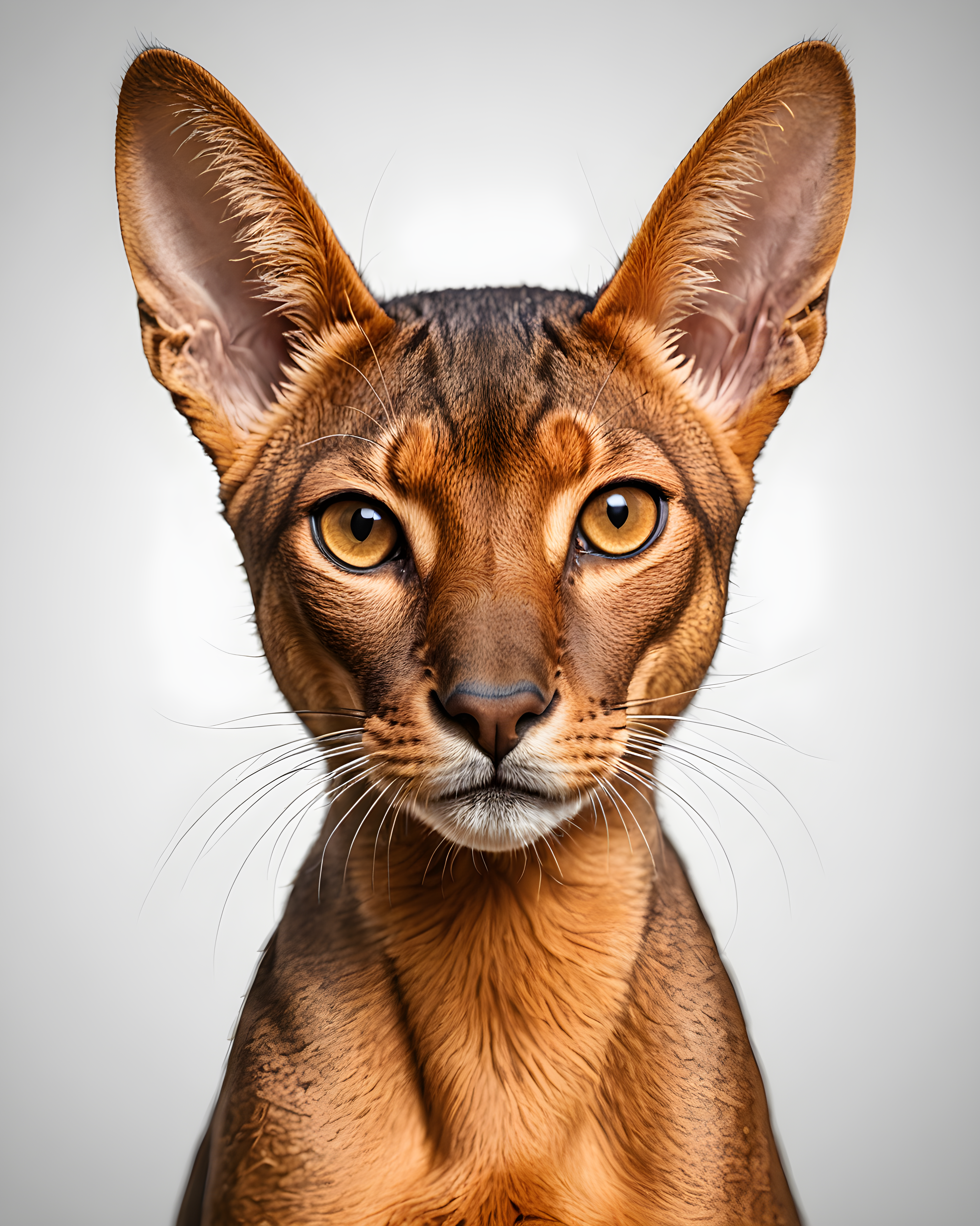 Abyssinian — Line Art (Energetic)