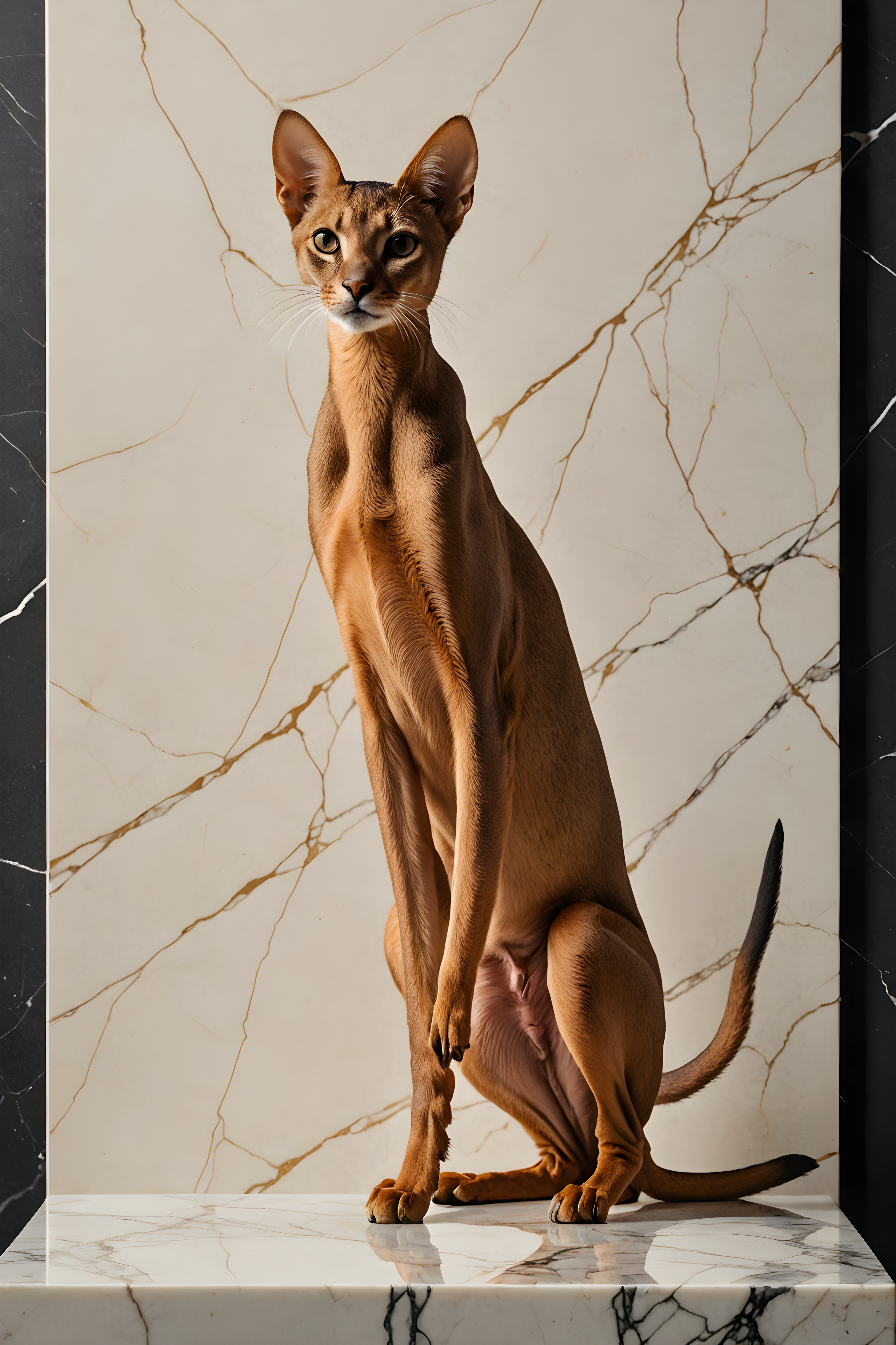 Abyssinian — Minimalist Line Art (Luxury)
