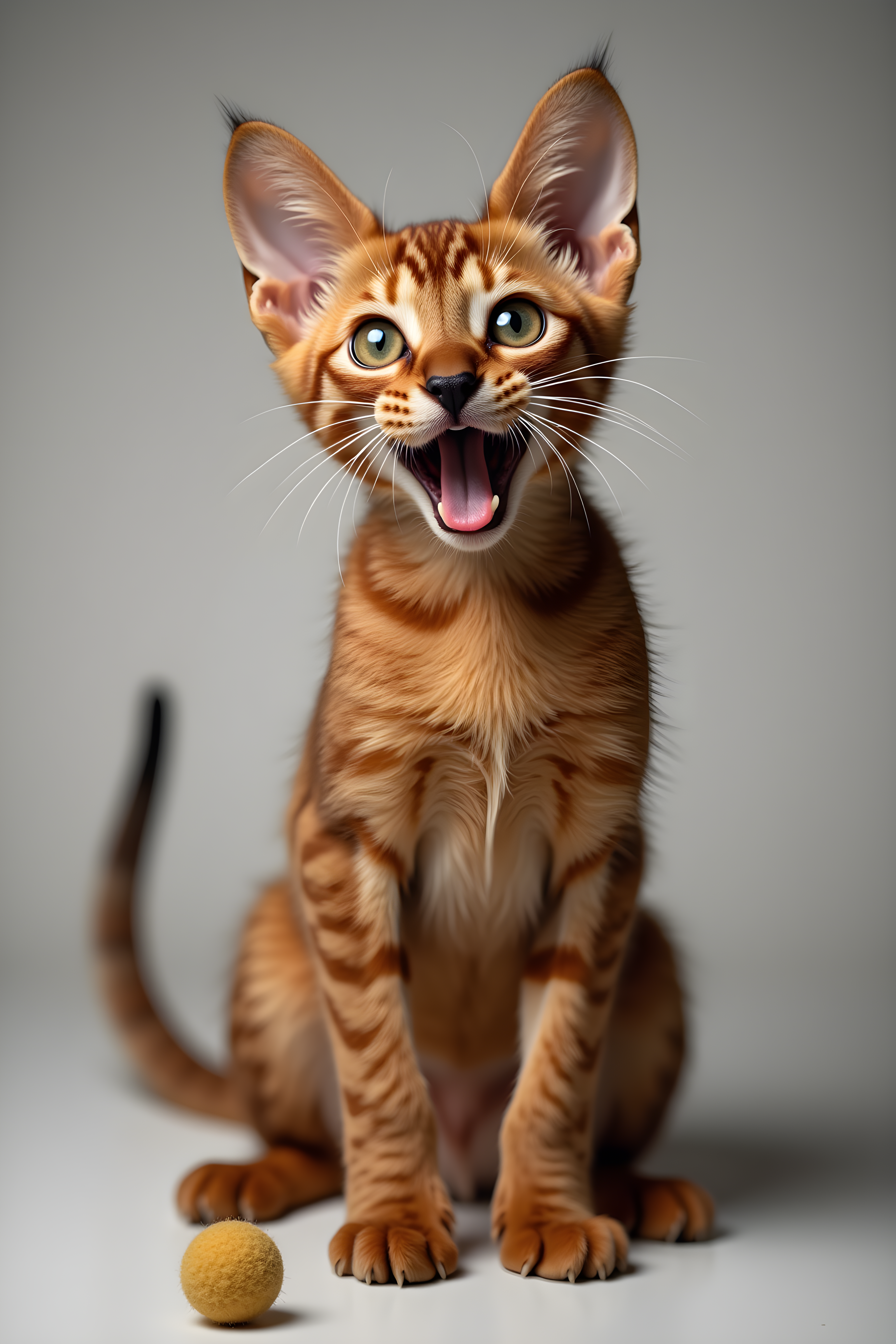 Abyssinian — Realistic (Playful)