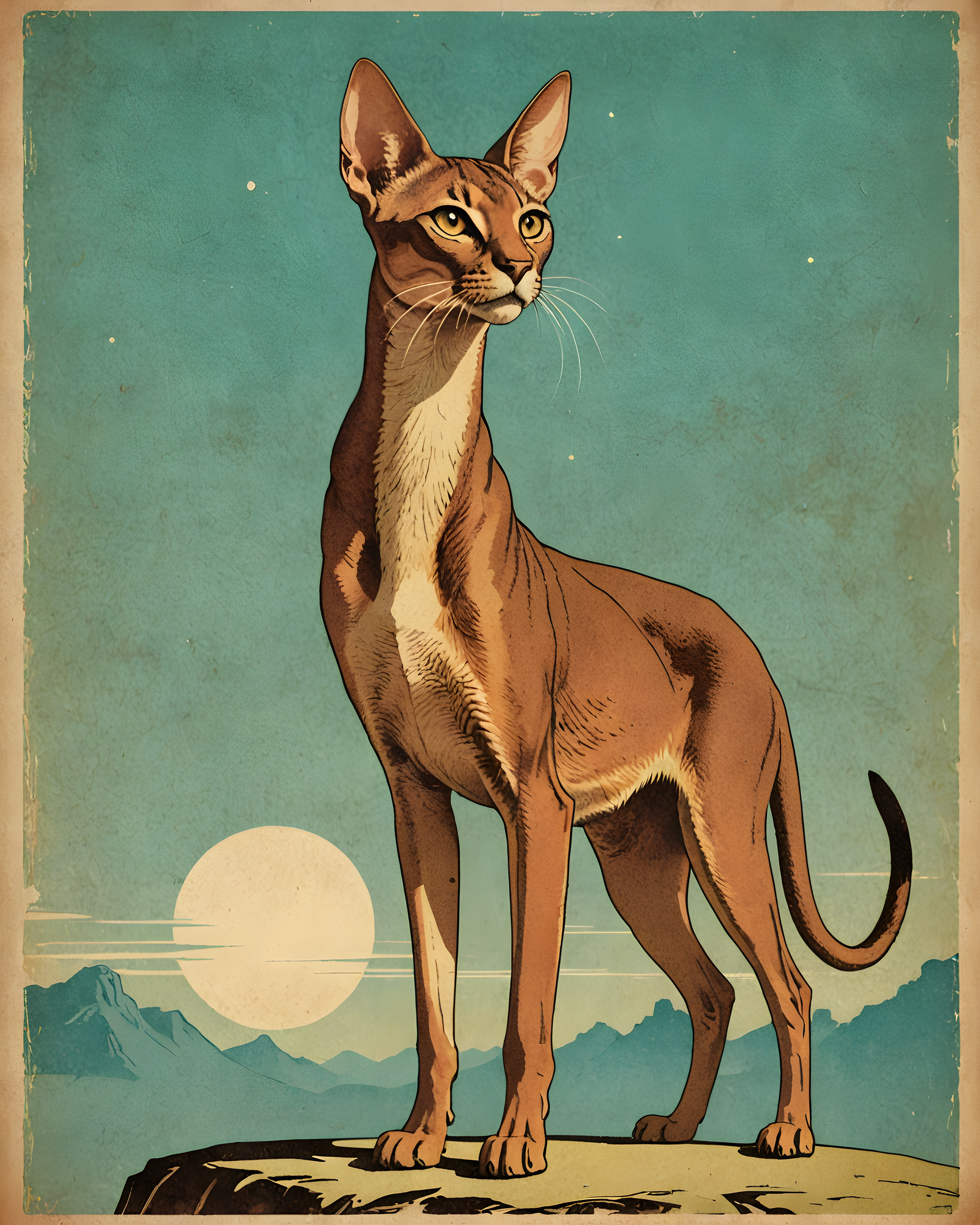 Abyssinian — Vintage Poster (Fantasy)