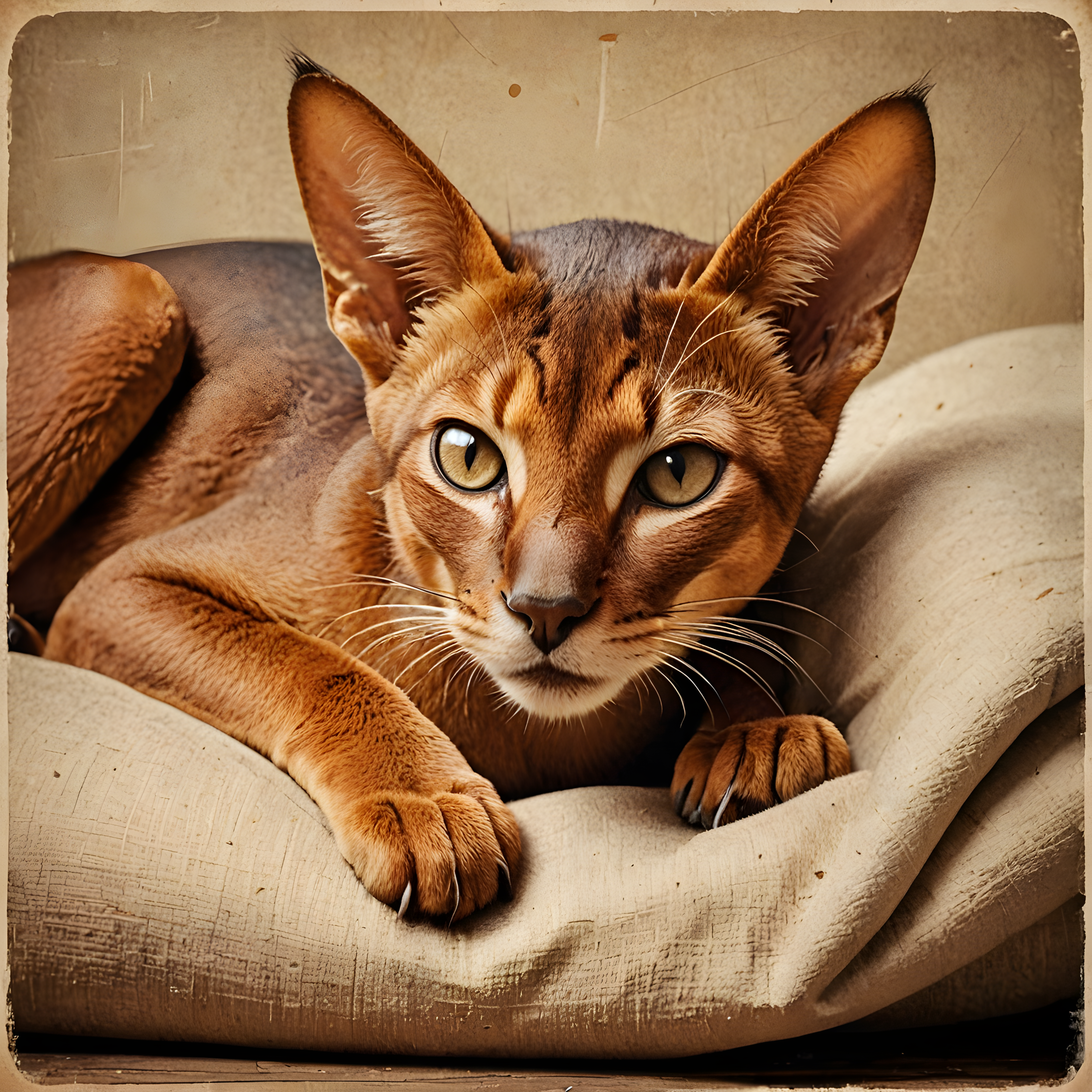Abyssinian — Vintage Poster (Sleepy)
