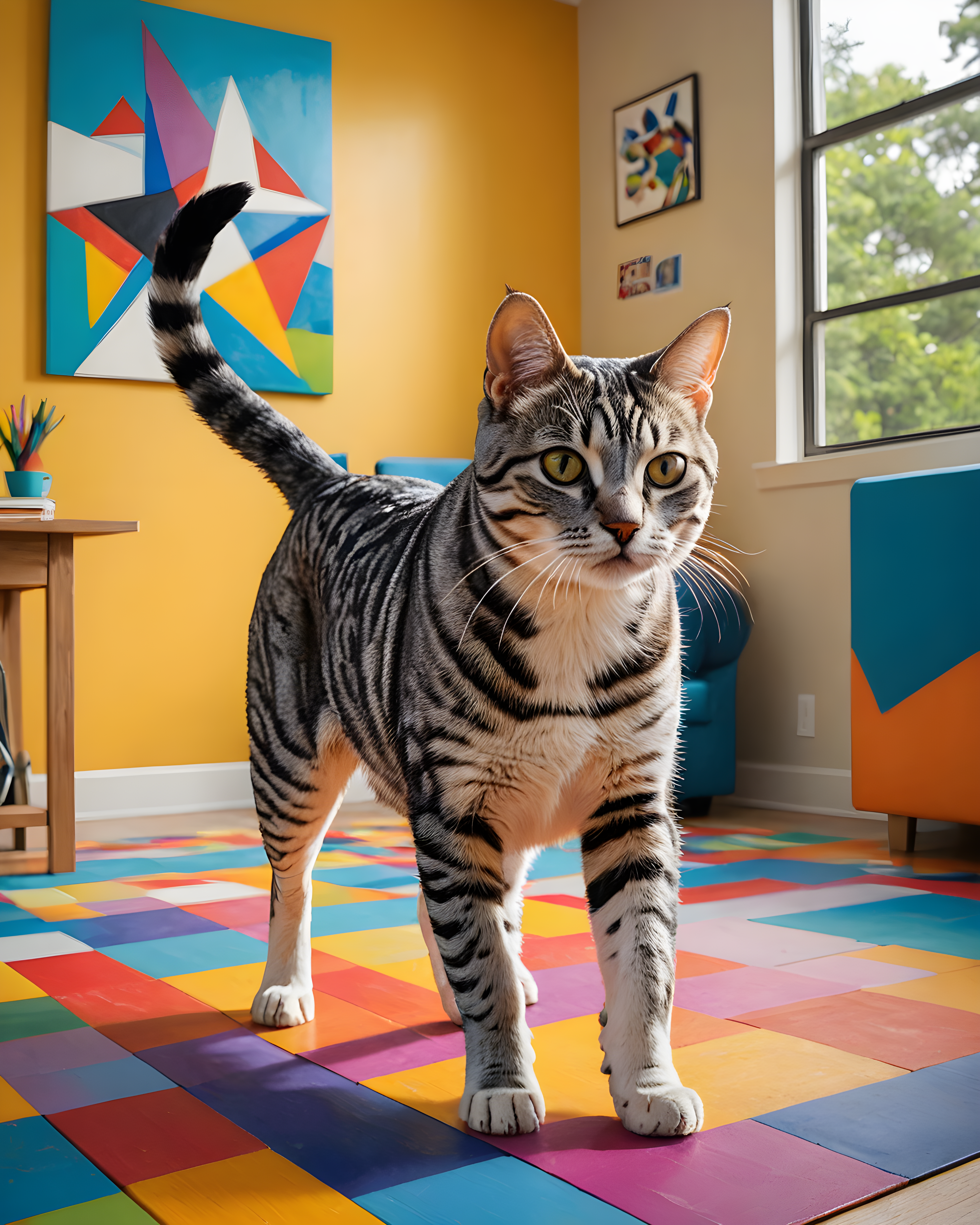 American Shorthair — Abstract (Energetic)