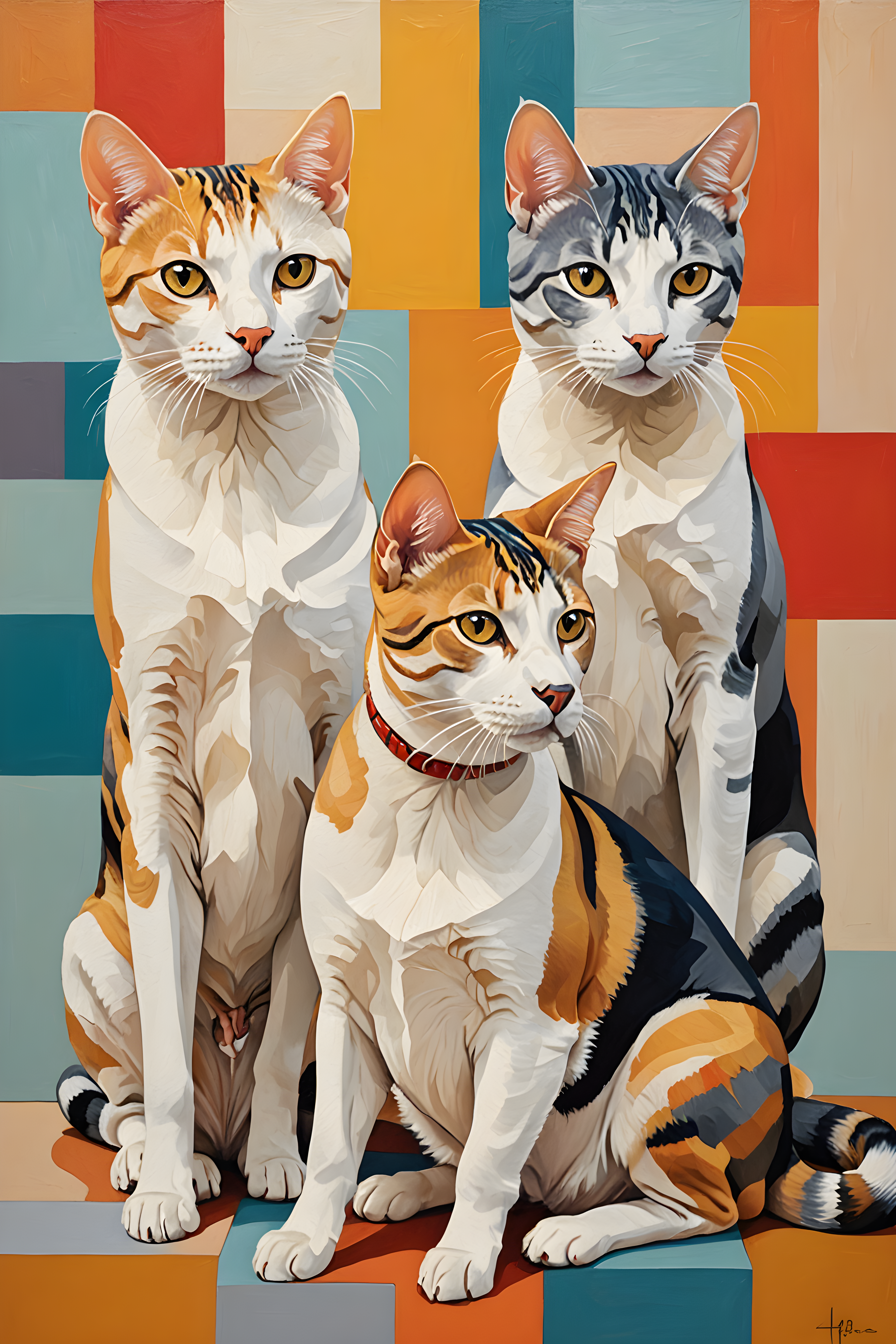 American Shorthair — Abstract (Romantic)