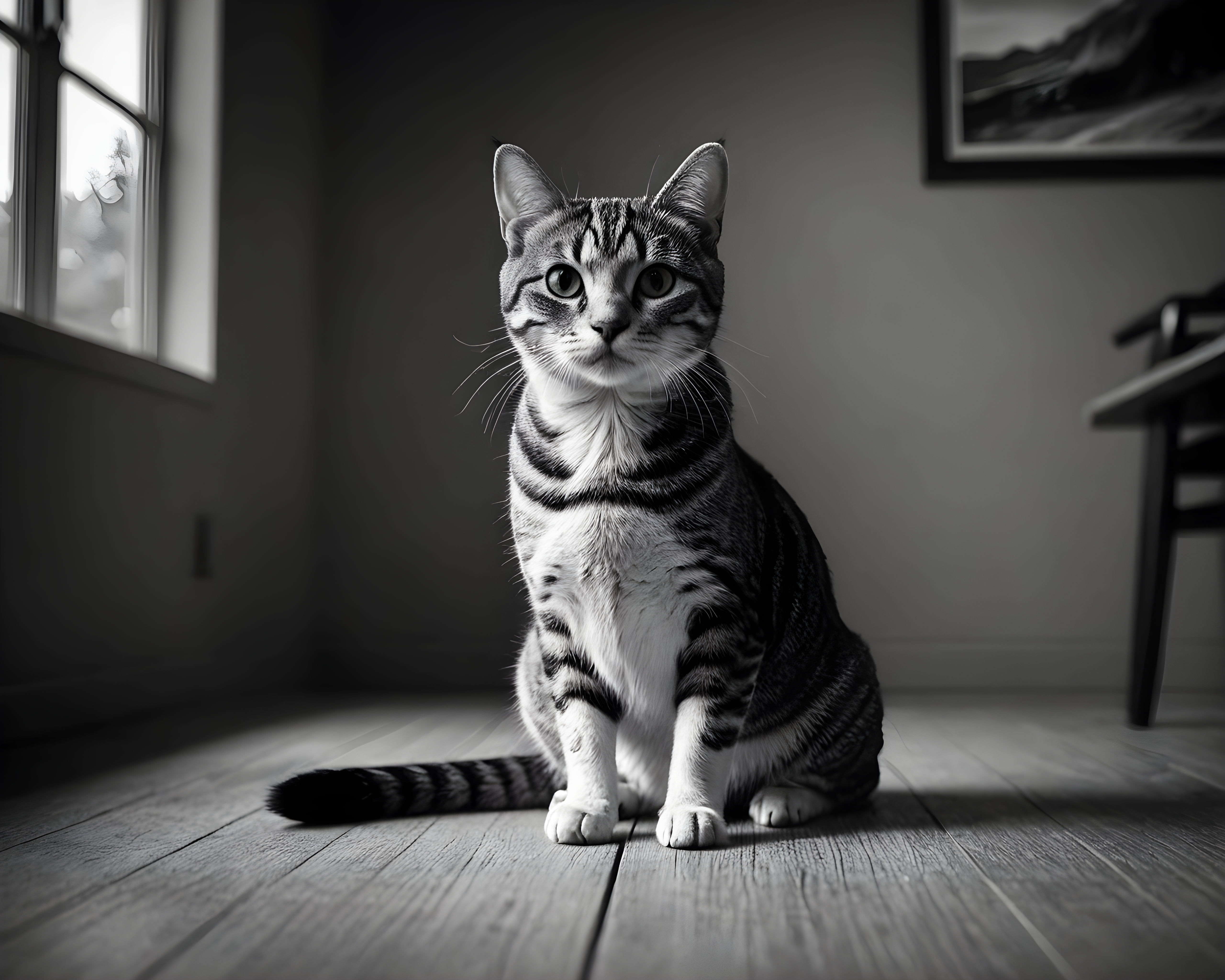 American Shorthair — Black & White (Aesthetic)