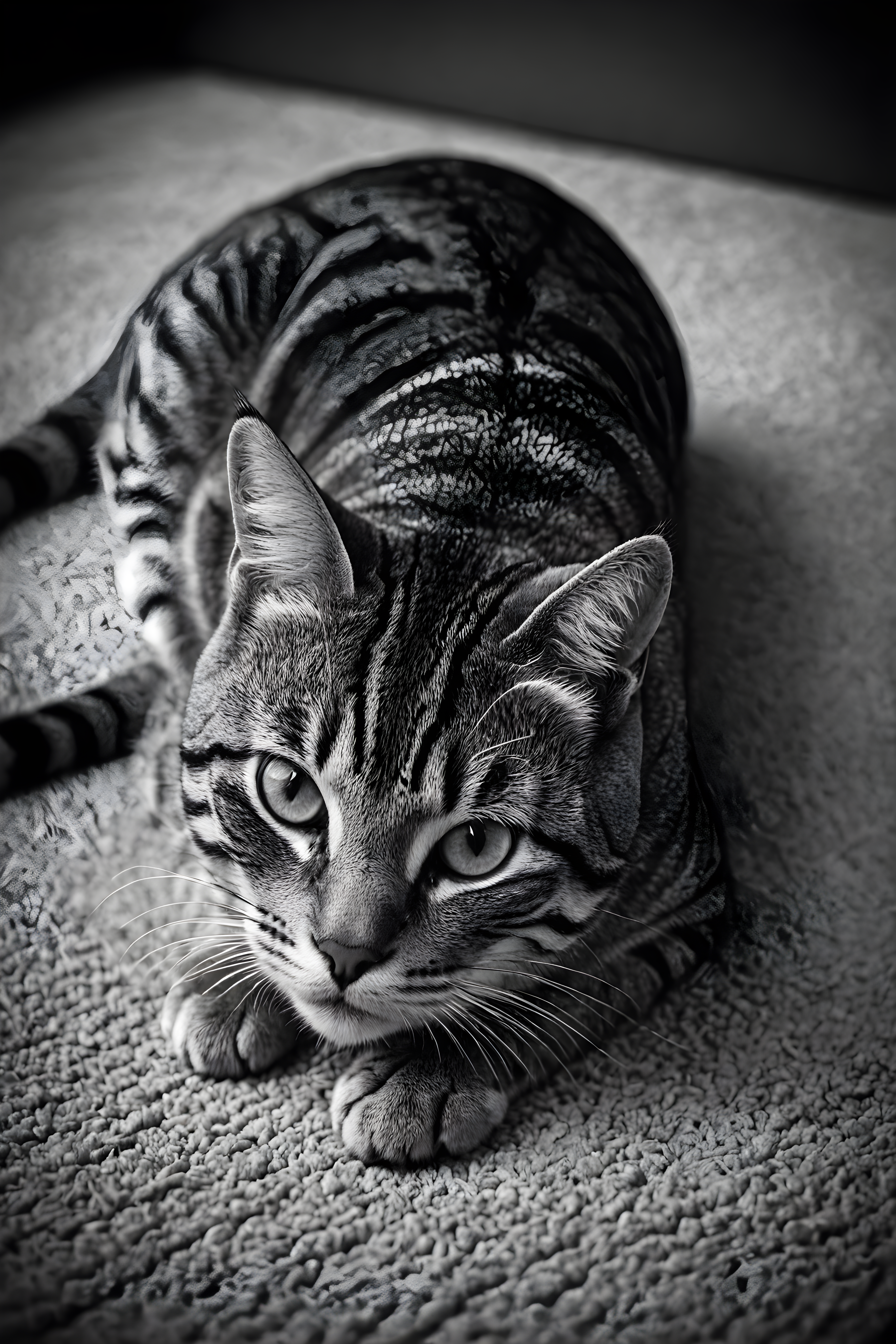 American Shorthair — Black & White (Motivational)