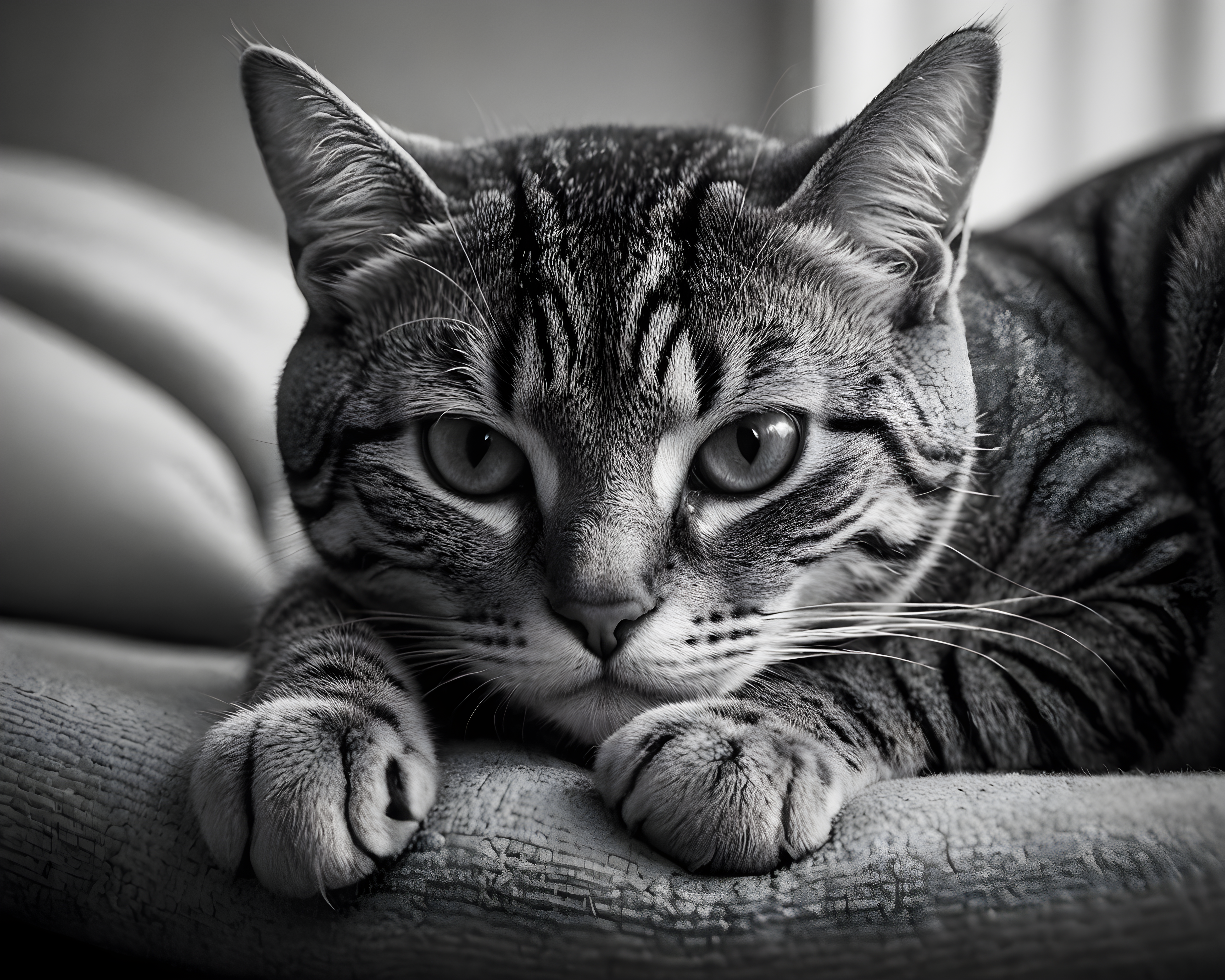 American Shorthair — Black & White (Romantic)