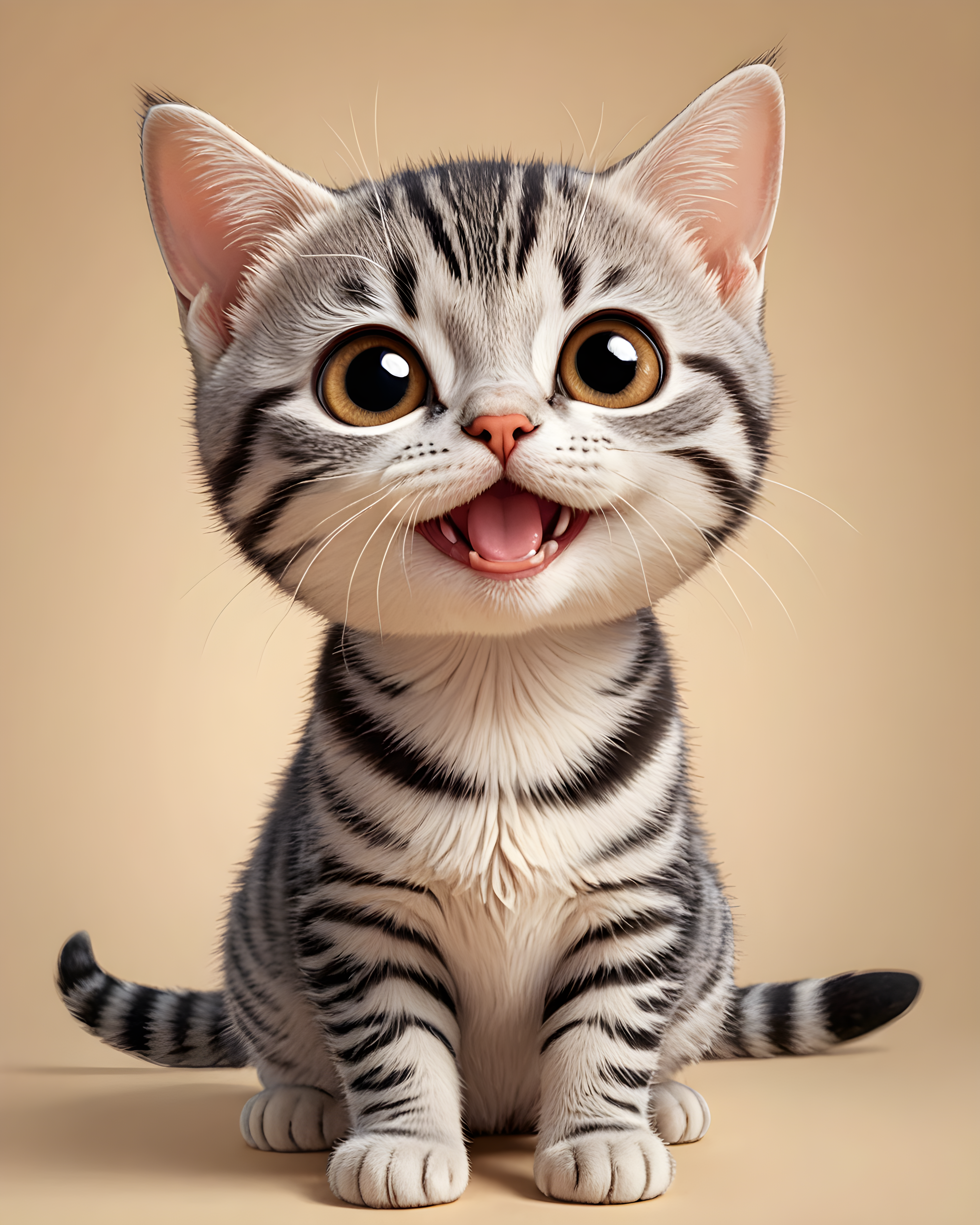 American Shorthair — Cartoon / Kawaii (Happy)