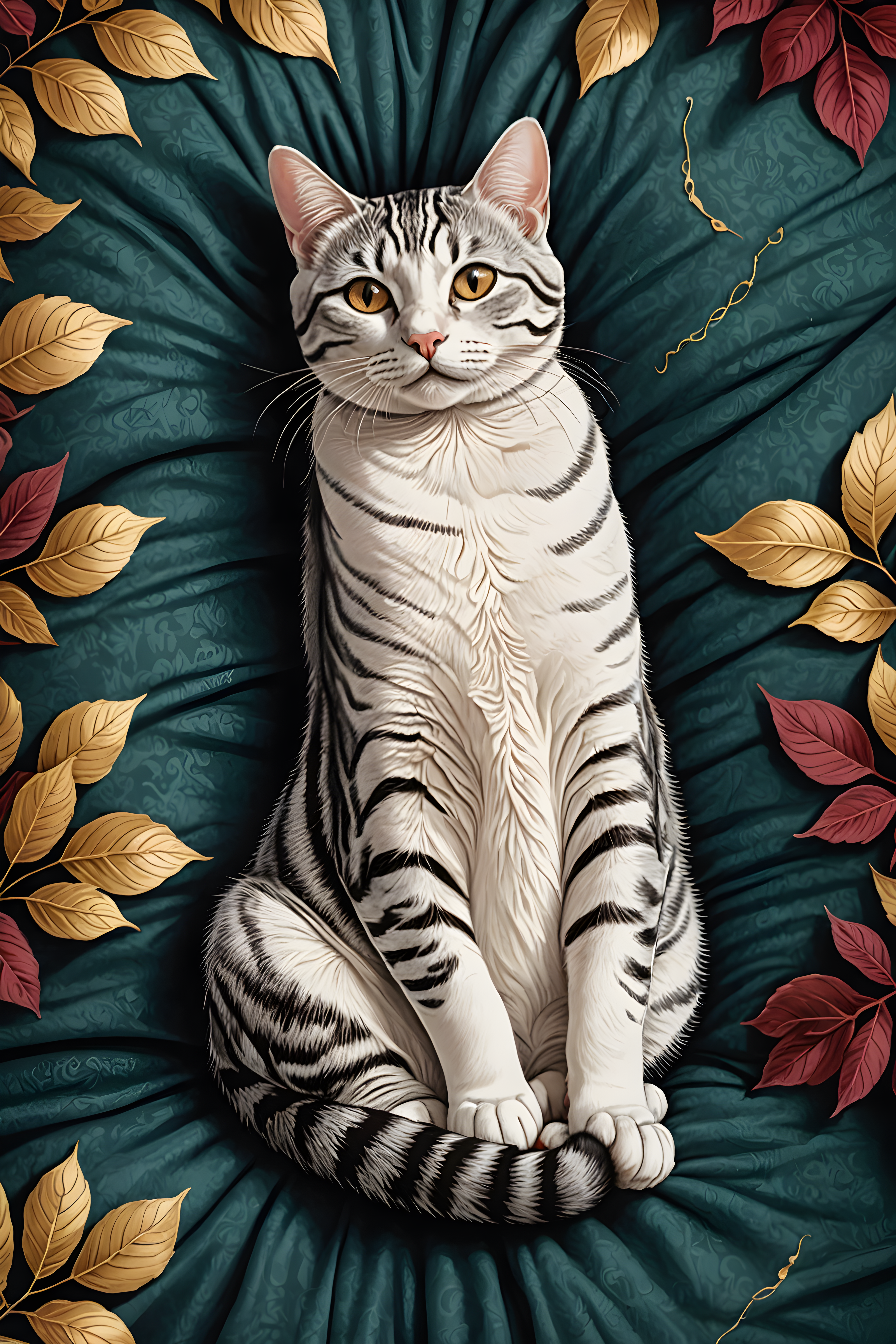 American Shorthair — Line Art (Luxury)