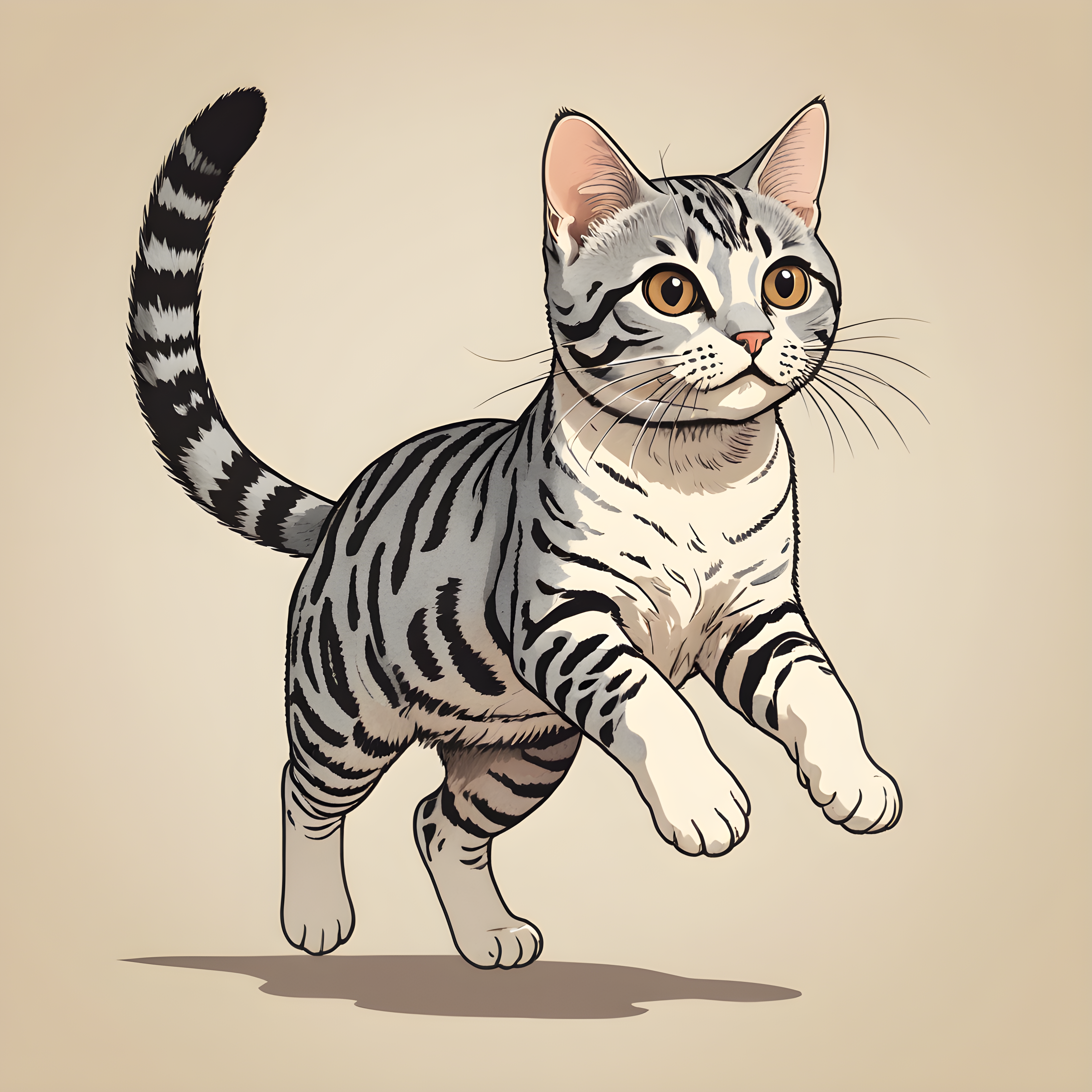 American Shorthair — Retro (Cute)