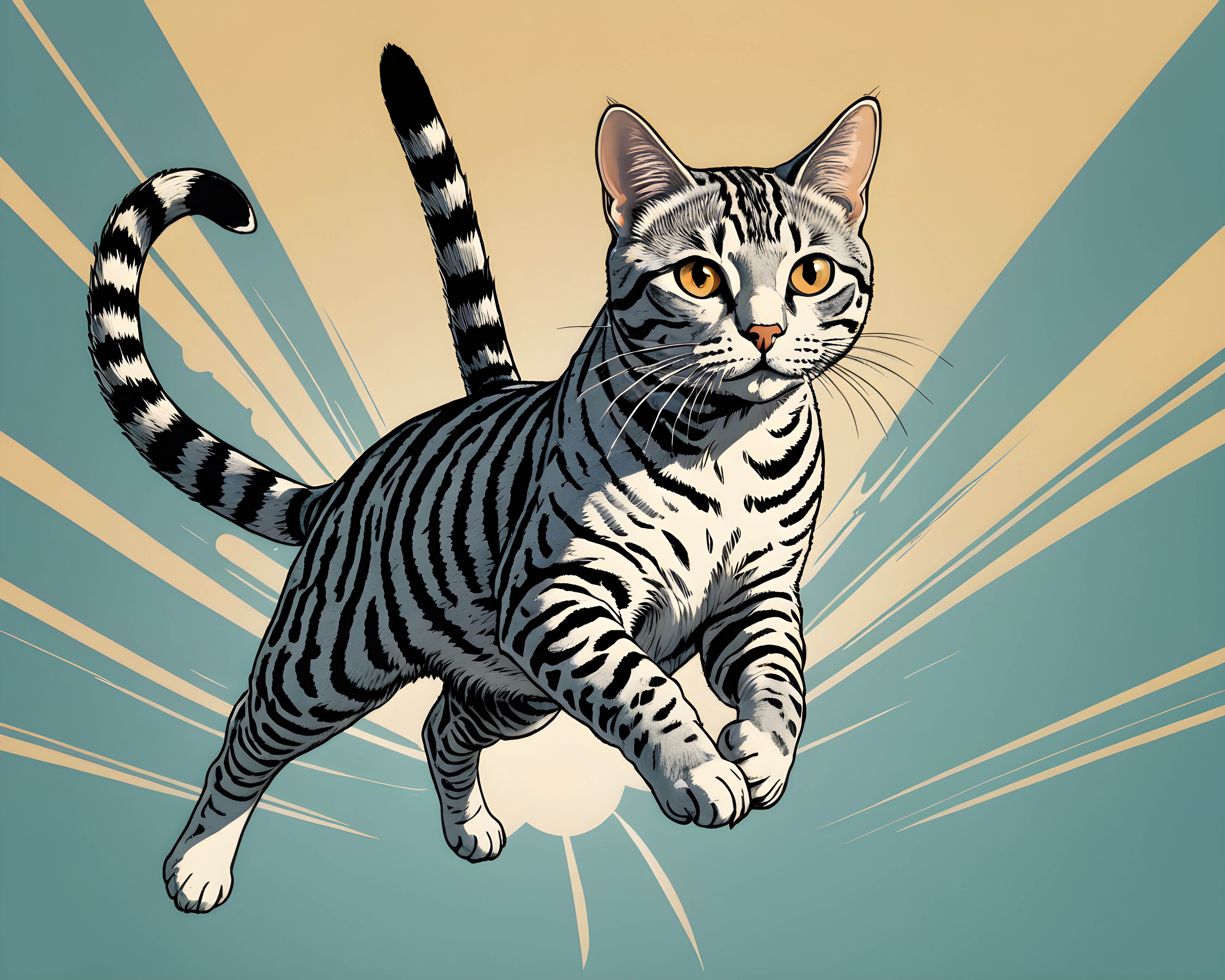 American Shorthair — Retro (Motivational)