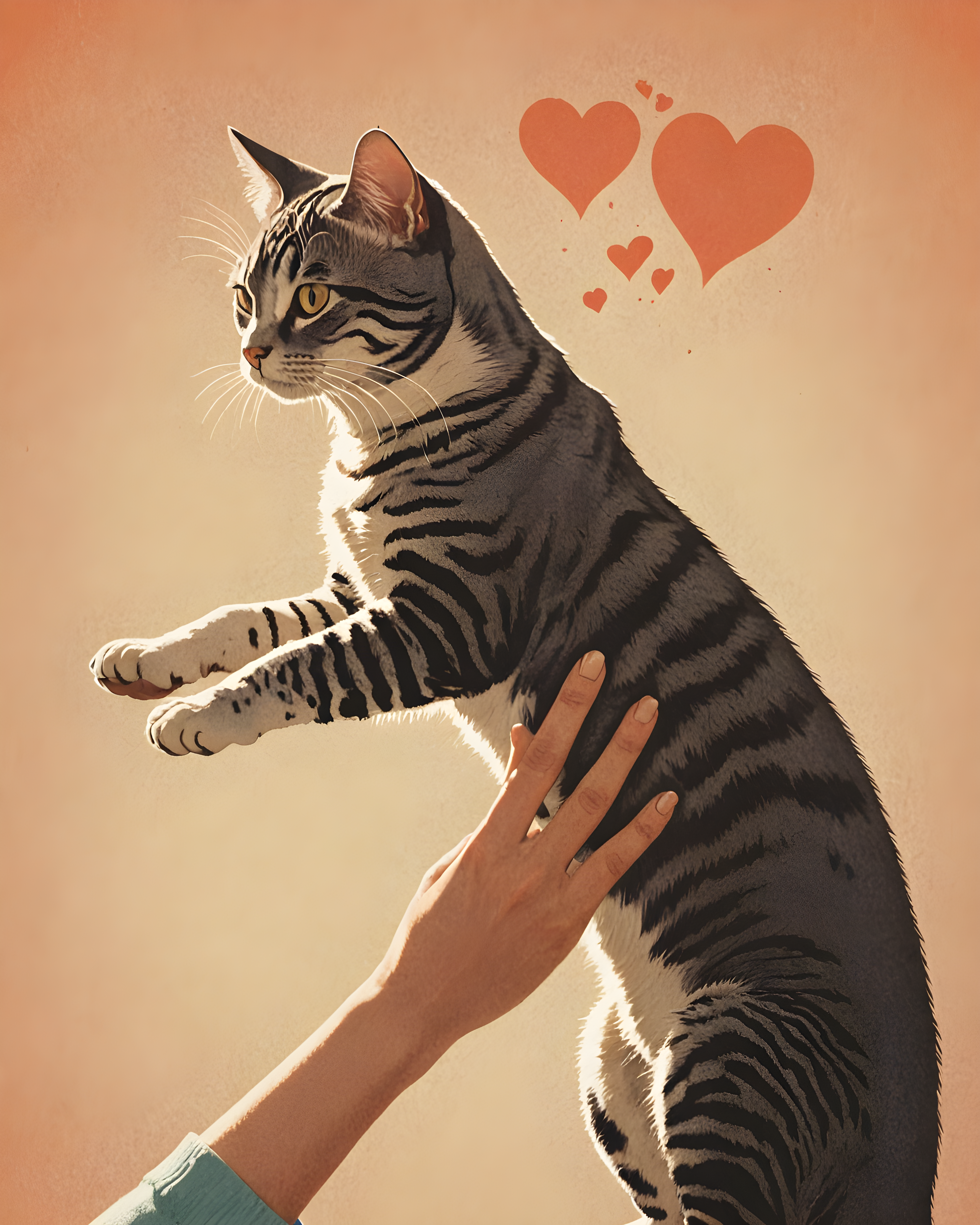 American Shorthair — Retro (Romantic)