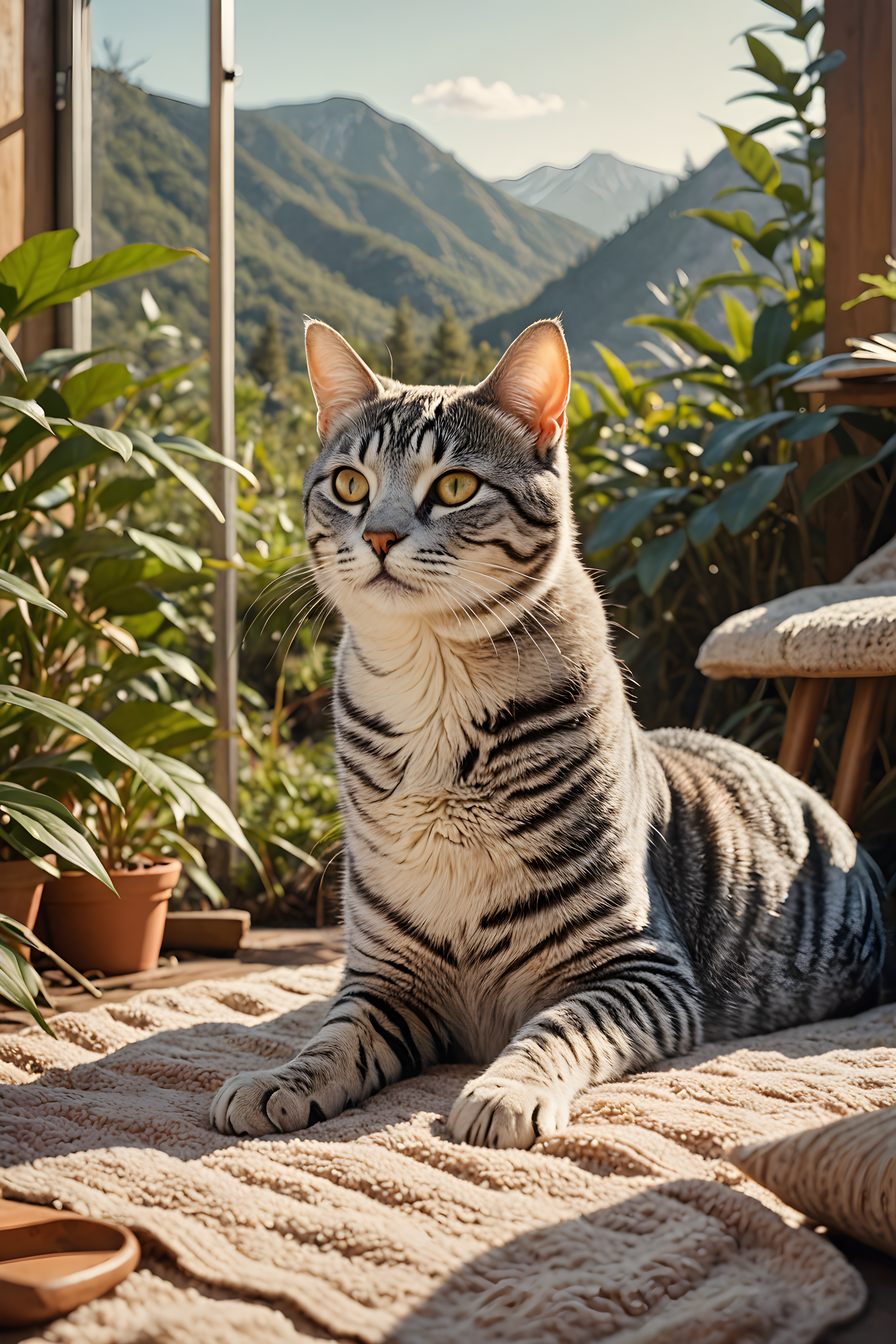 American Shorthair — Retro (Sleepy)