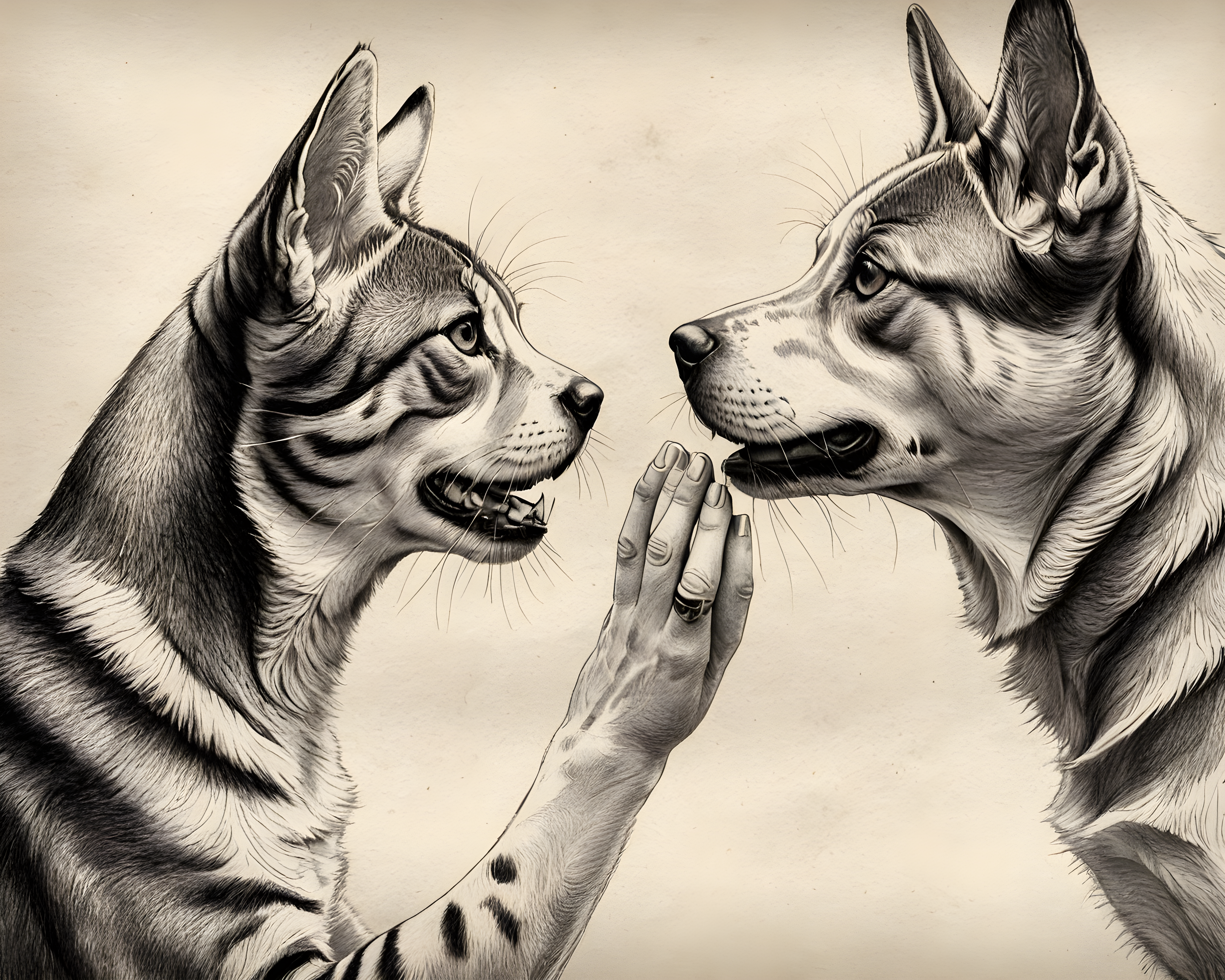 American Shorthair — Pencil Sketch (Happy)