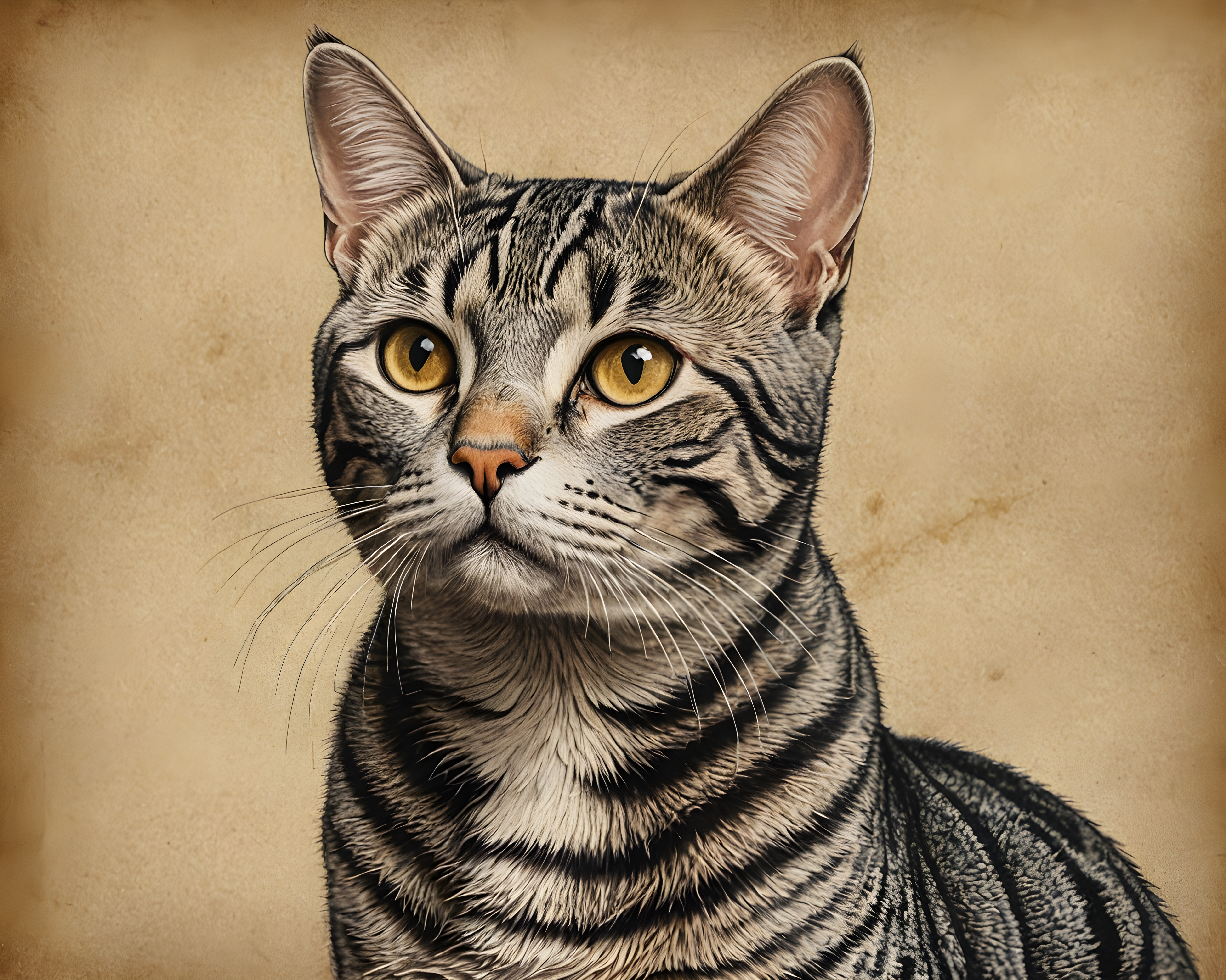 American Shorthair — Pencil Sketch (Luxury)