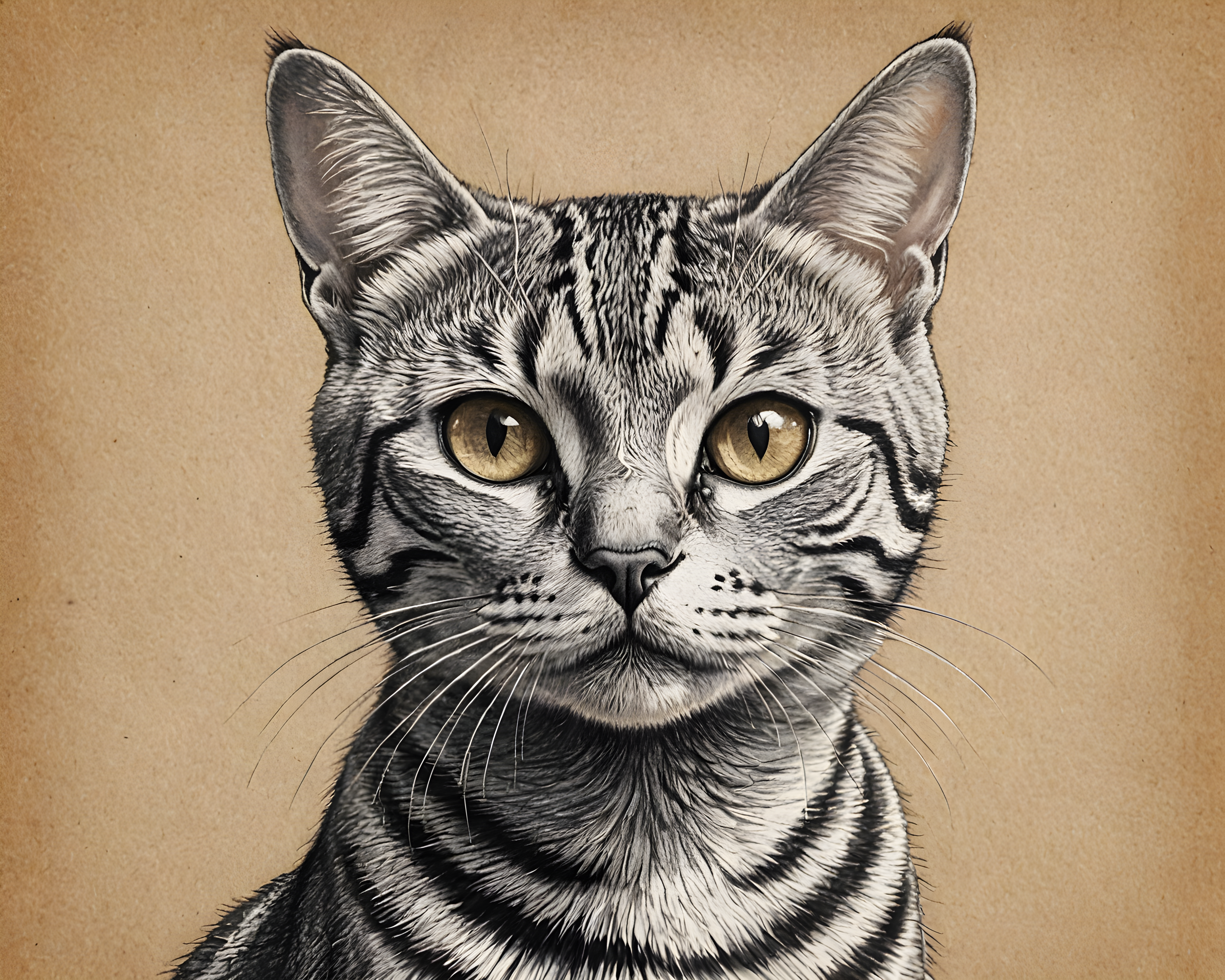 American Shorthair — Pencil Sketch (Savage)