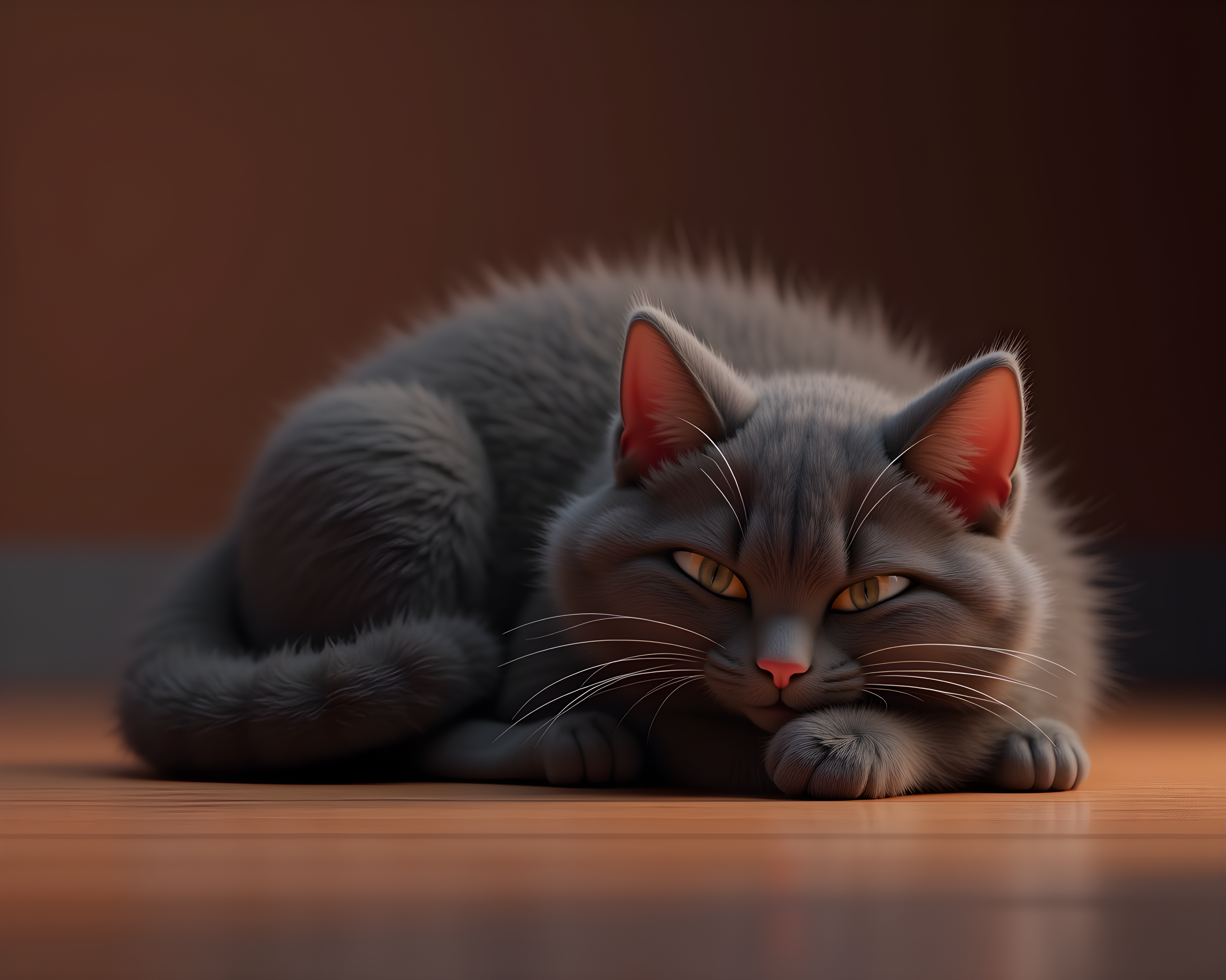 American Shorthair — 3D Render (Motivational)