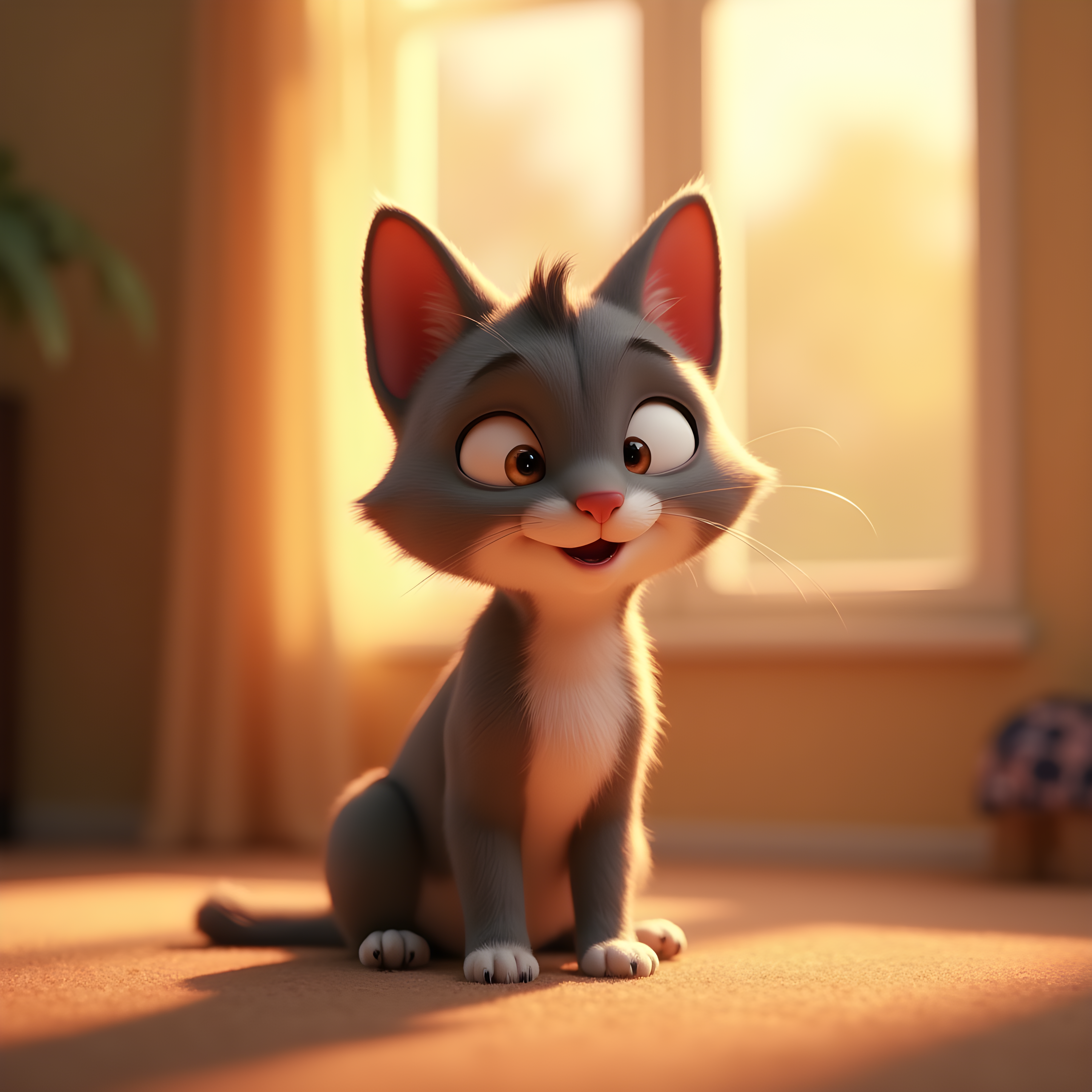 American Shorthair — 3D Render (Romantic)