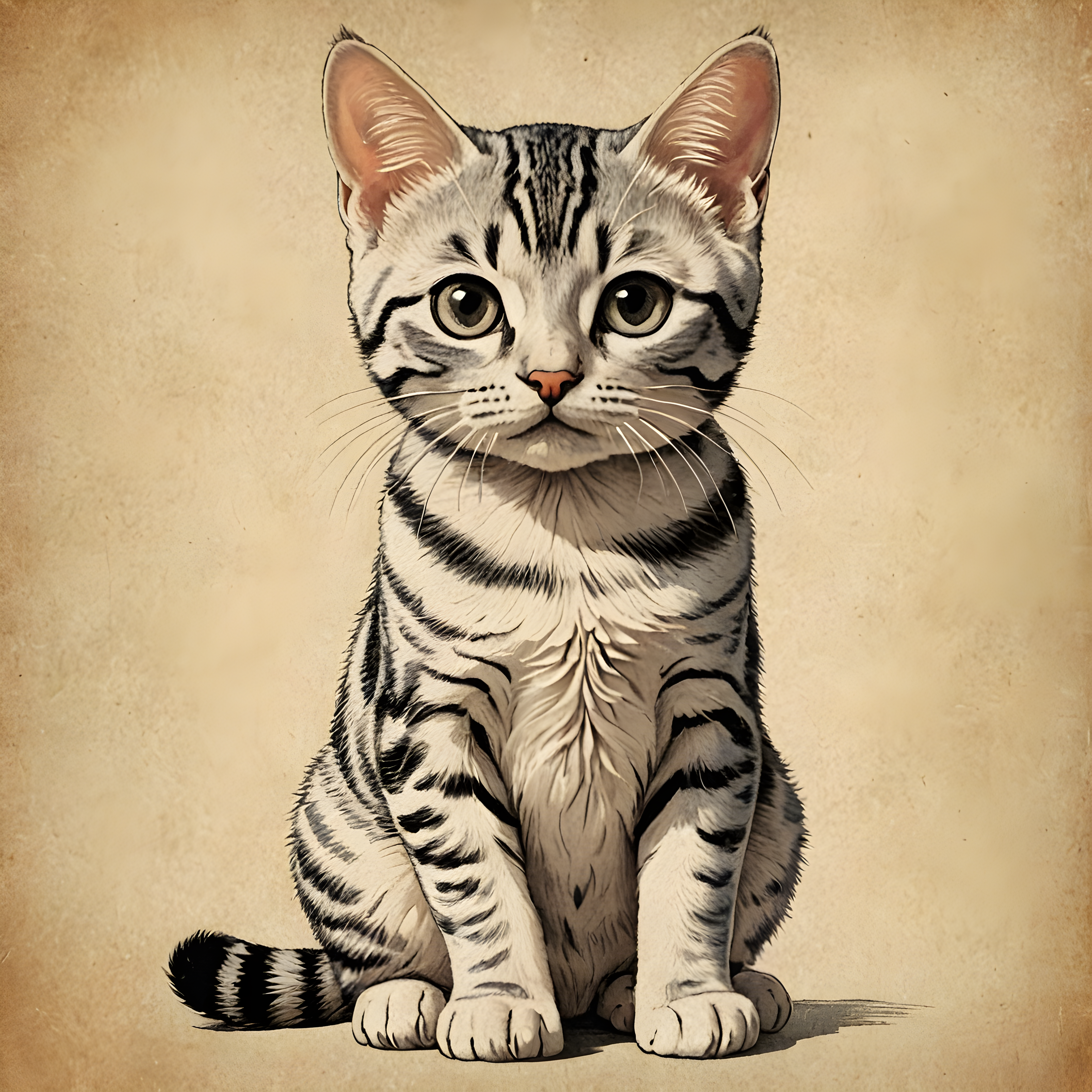 American Shorthair — Vintage Poster (Cute)