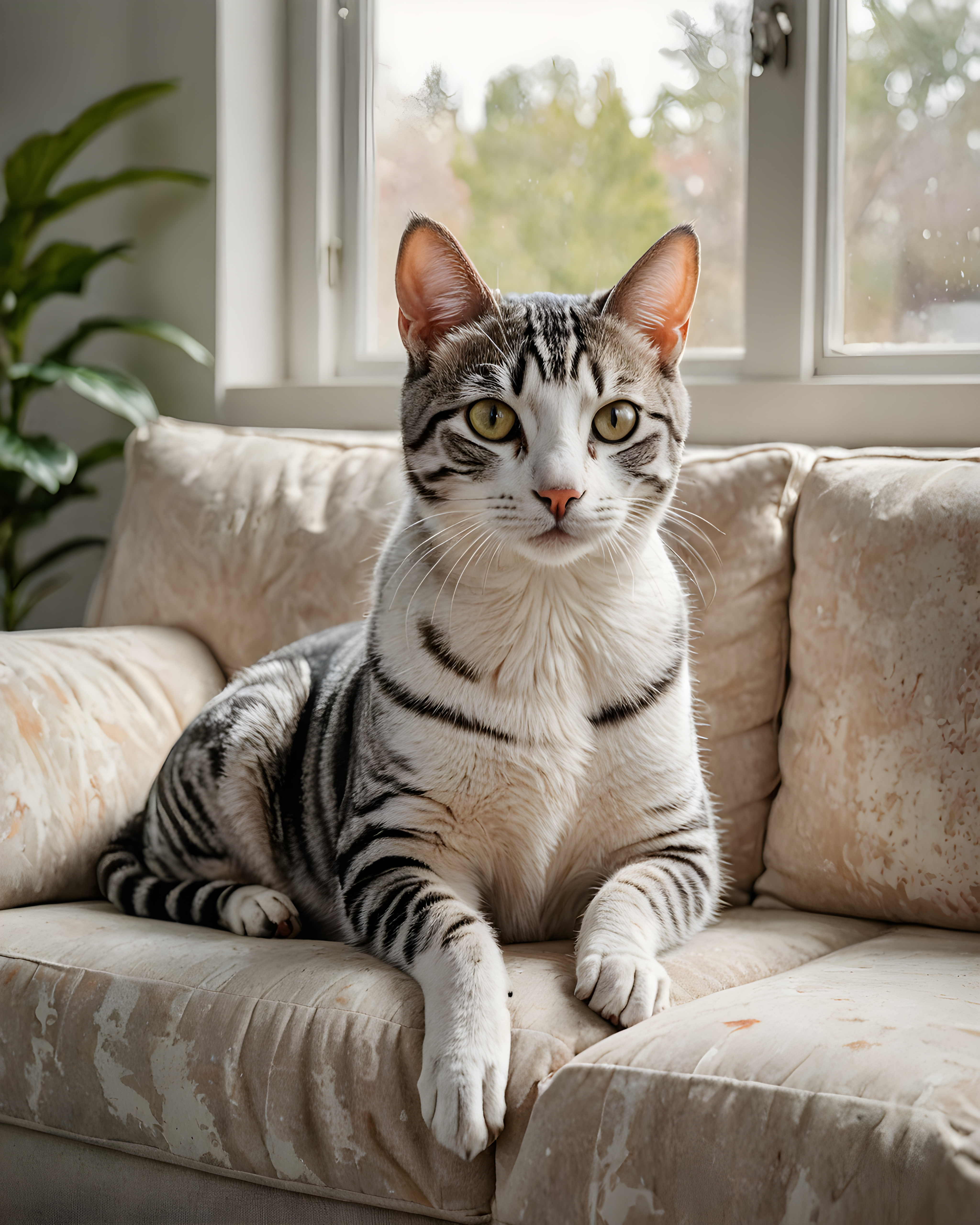 American Shorthair — Watercolor (Lifestyle)