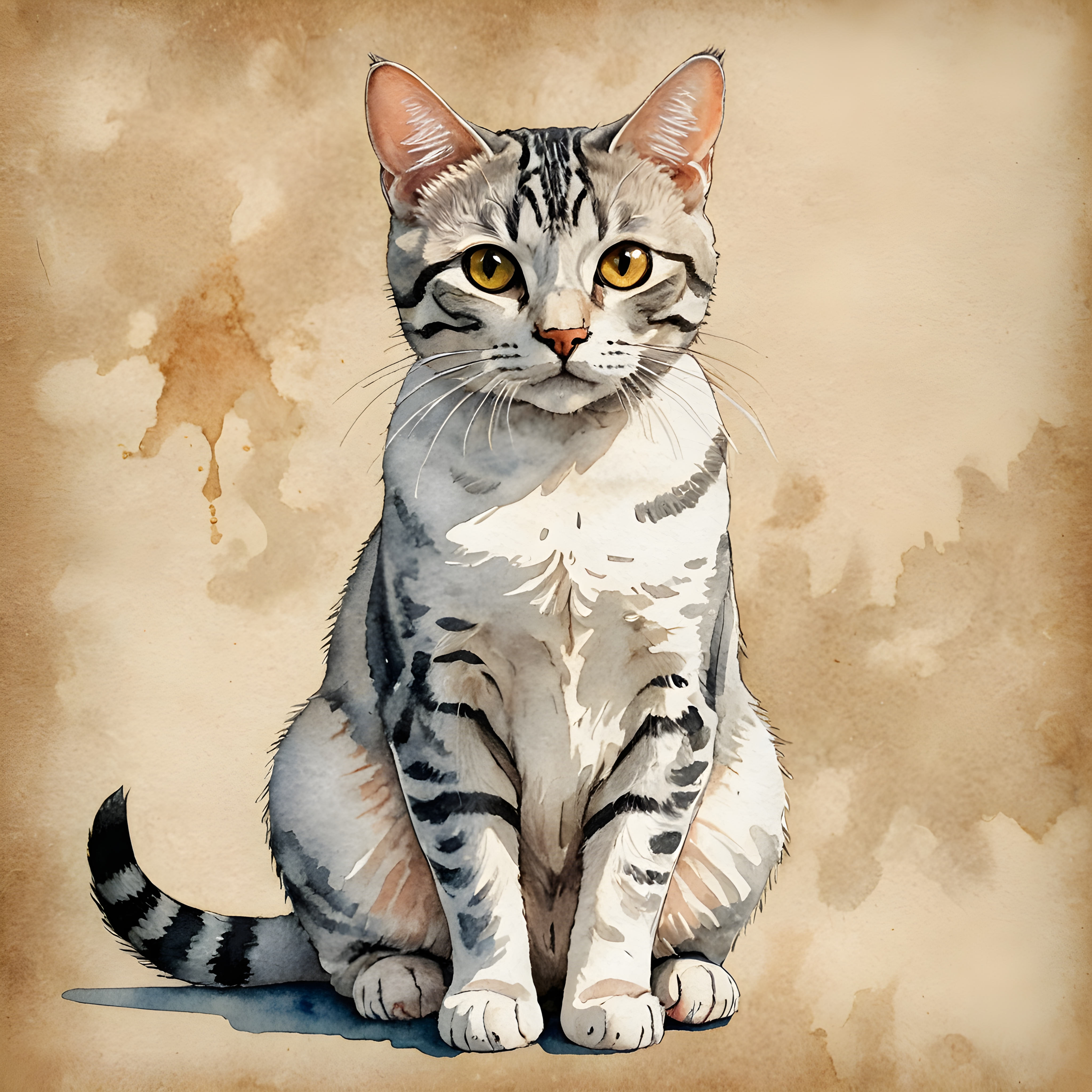American Shorthair — Watercolor (Savage)